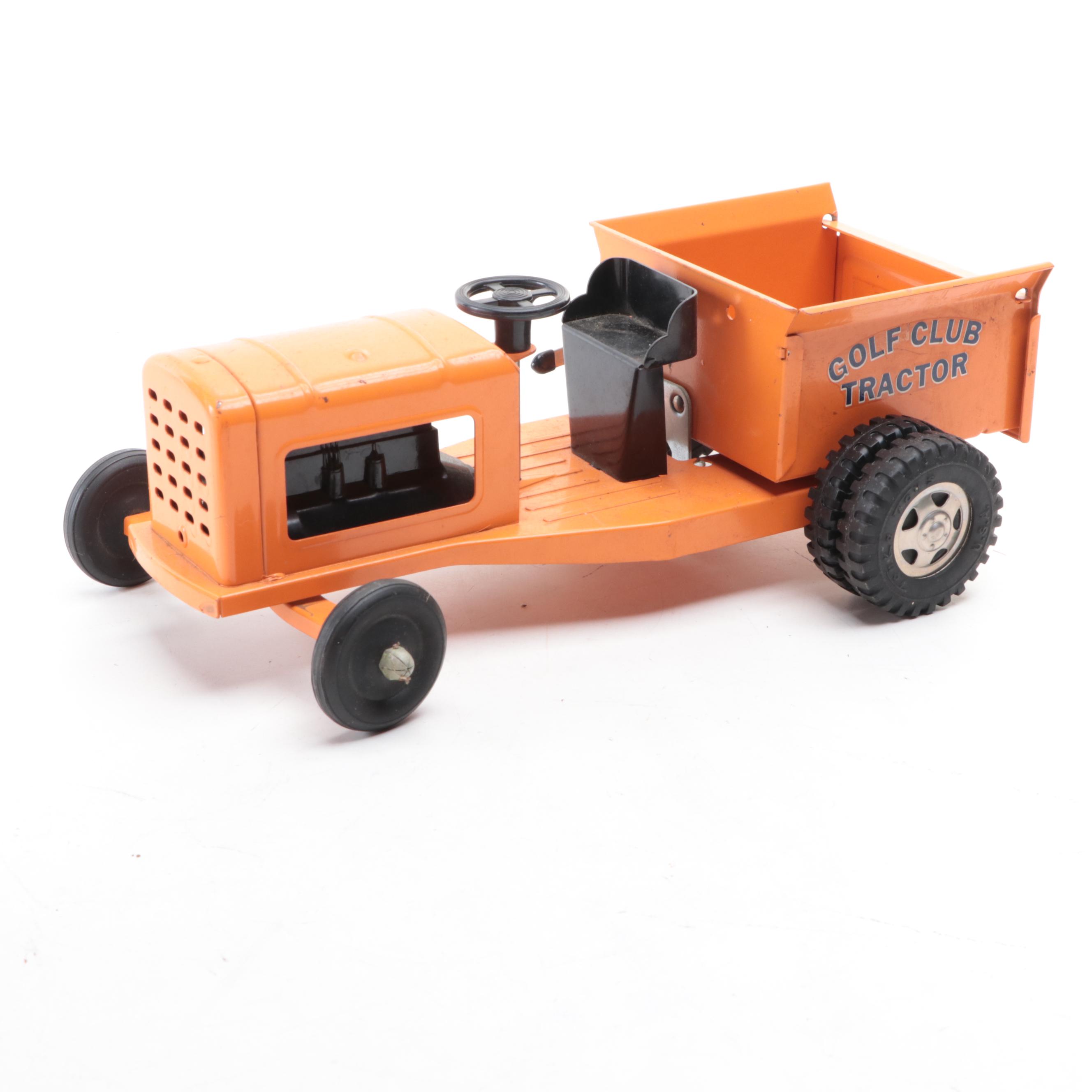 Tonka Golf Club Tractor With Tonka Ford Fire Truck Cab, Mid-20th Century