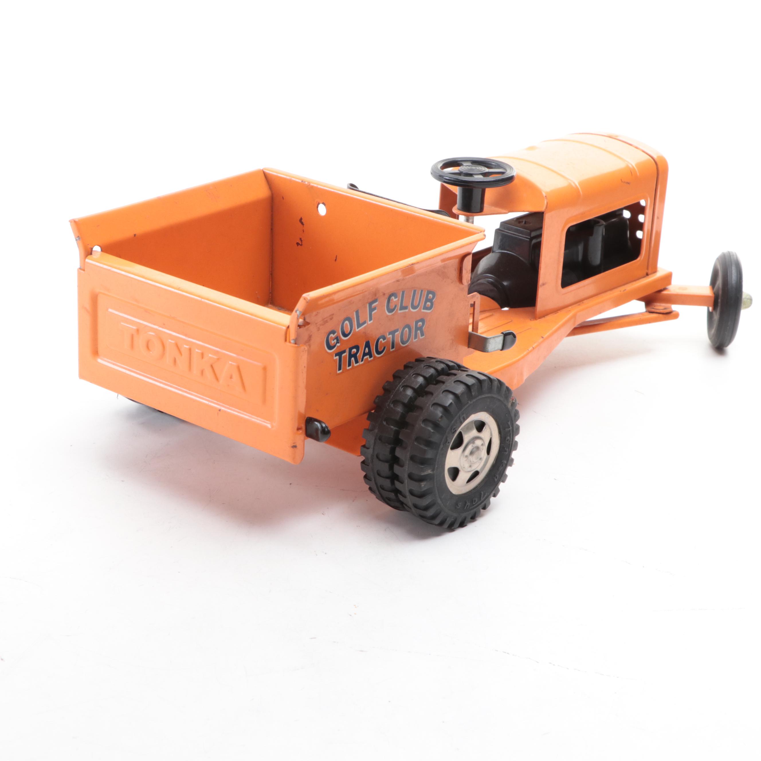 Tonka Golf Club Tractor With Tonka Ford Fire Truck Cab, Mid-20th Century