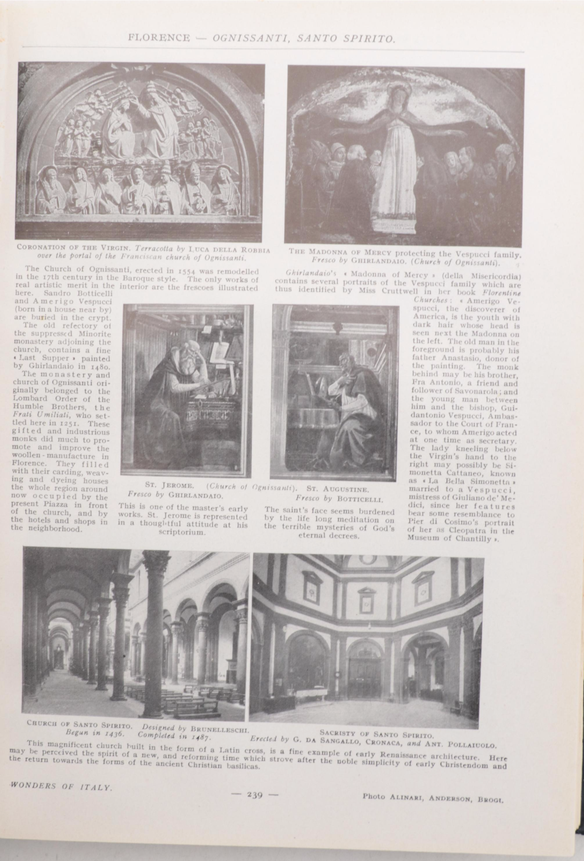 Eleventh Final Edition "Wonders of Italy" by Joseph Fattorusso with Other Books