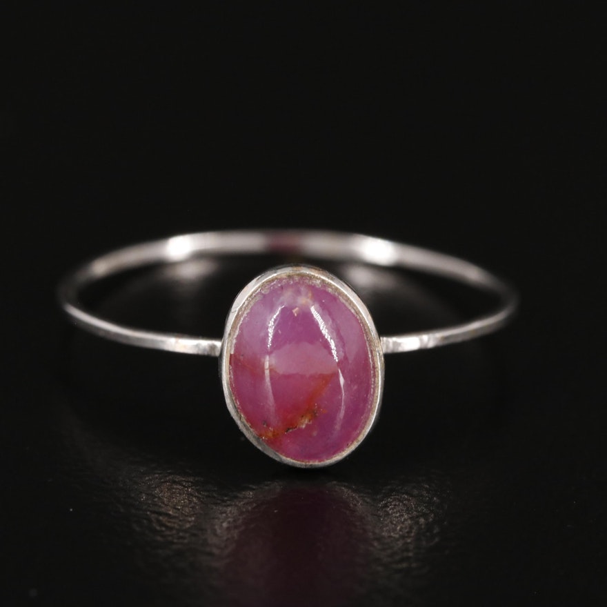 14K Ruby Solitaire Ring