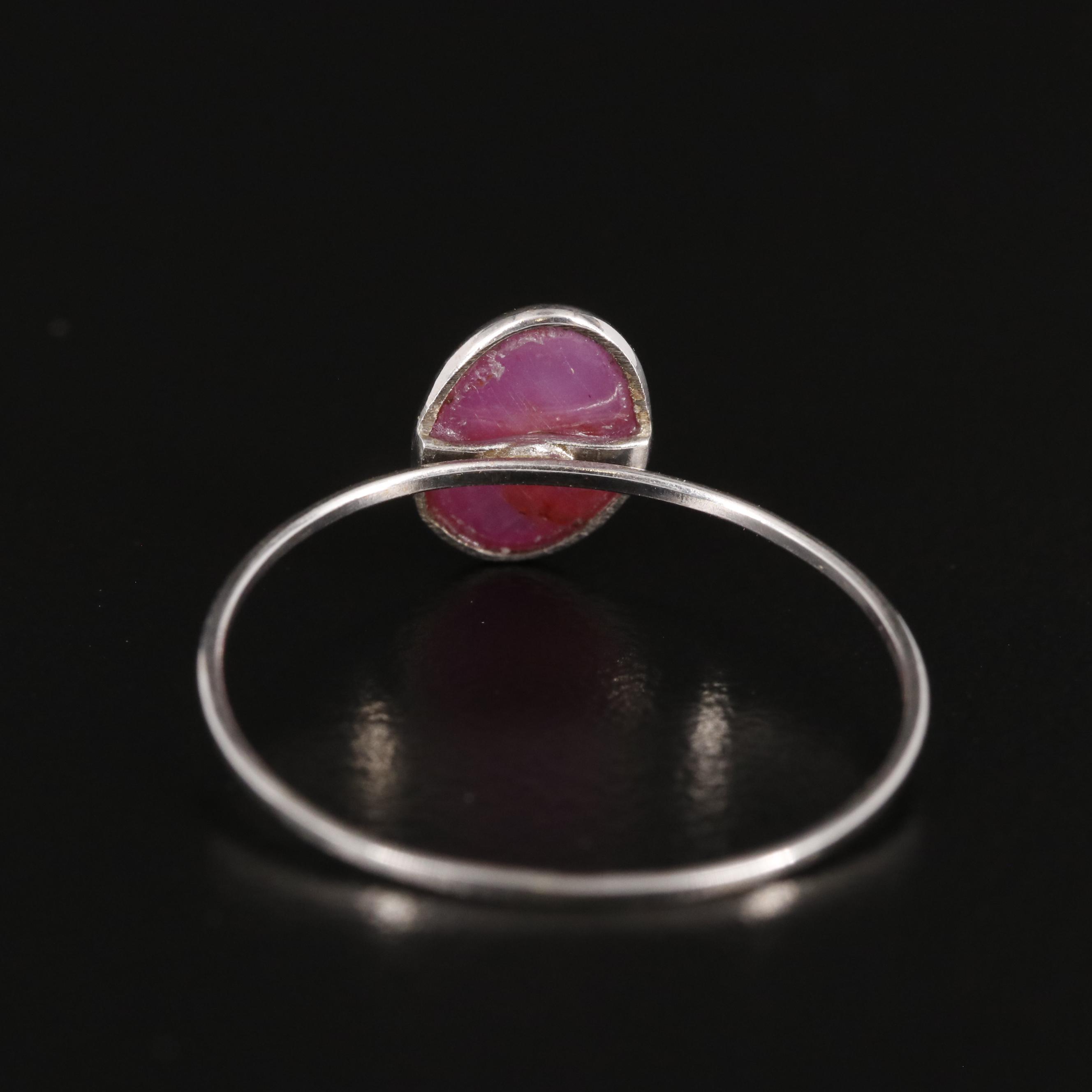 14K Ruby Solitaire Ring