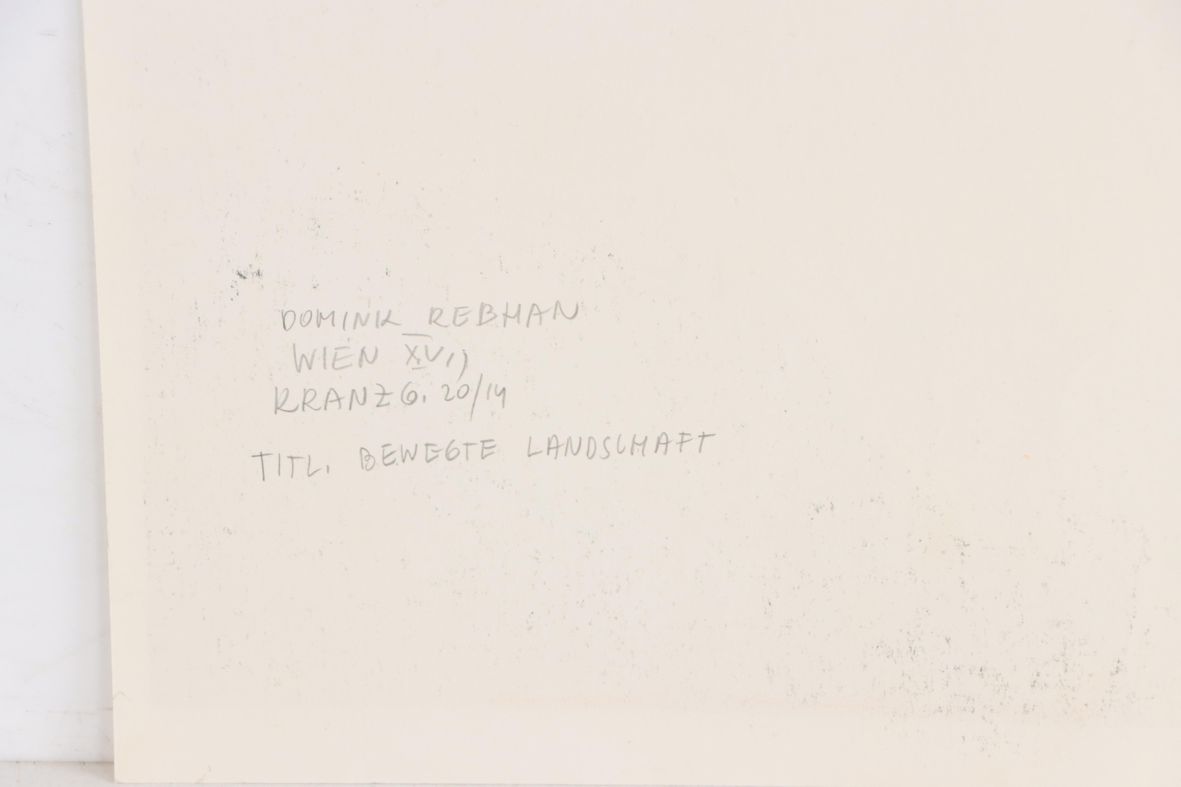 Dominik Rebhan Lithograph "Bewegte Landschaft," 1963