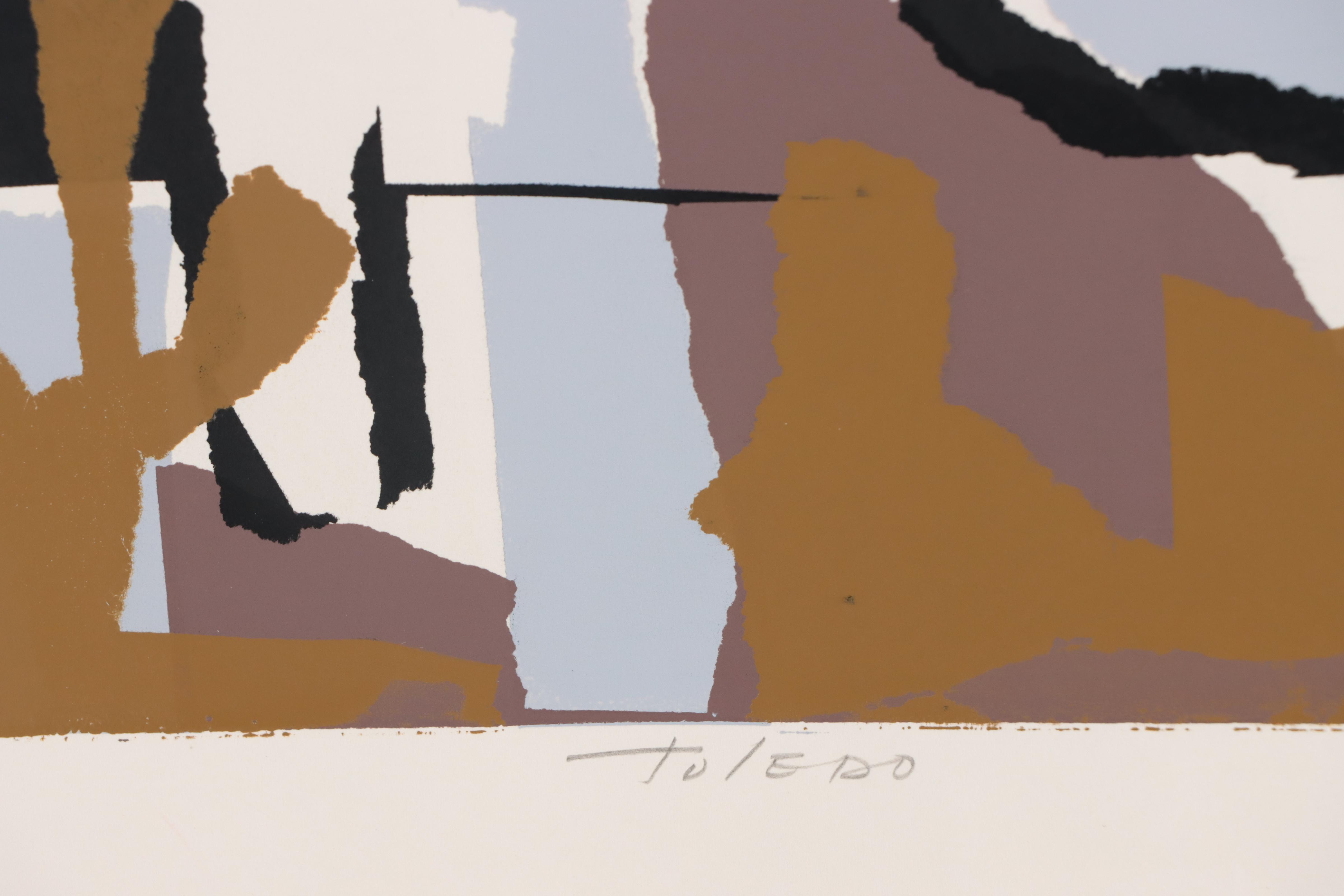 Harry L. Smith Serigraph "Toledo," 20th century