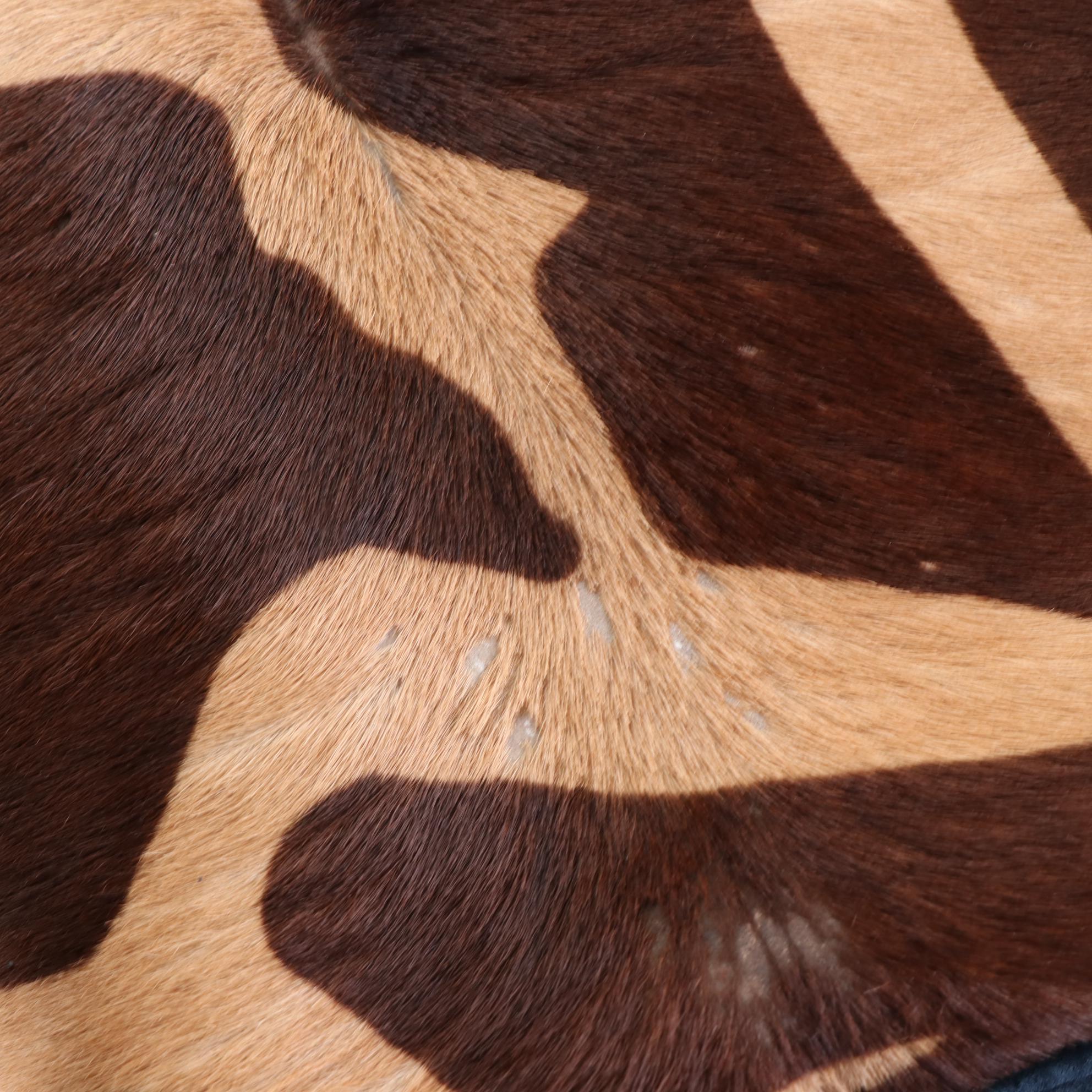 BVLGARI Shoulder Bag in Giraffe Print Calf Hair with Patent Leather Trim