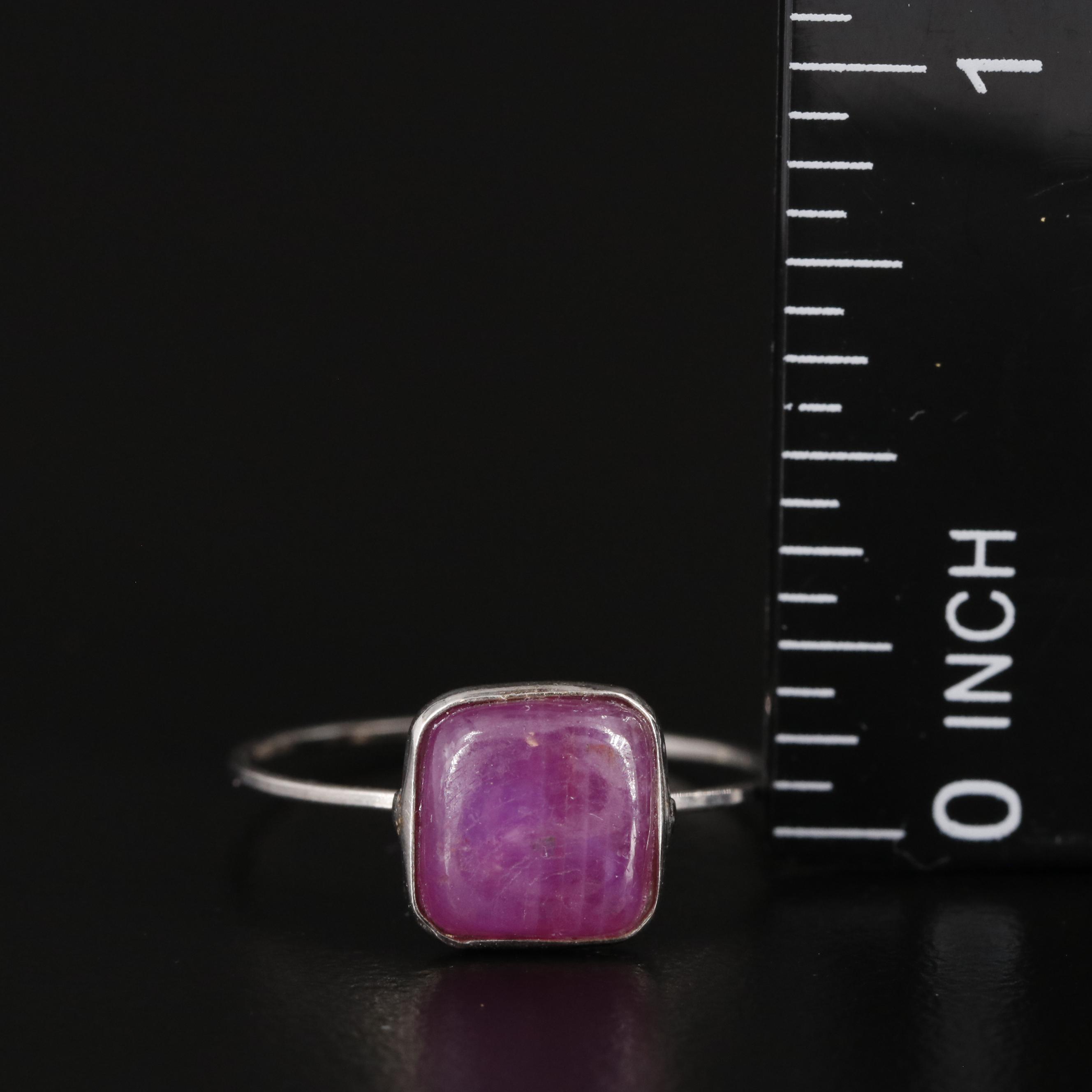 14K Ruby Solitaire Ring