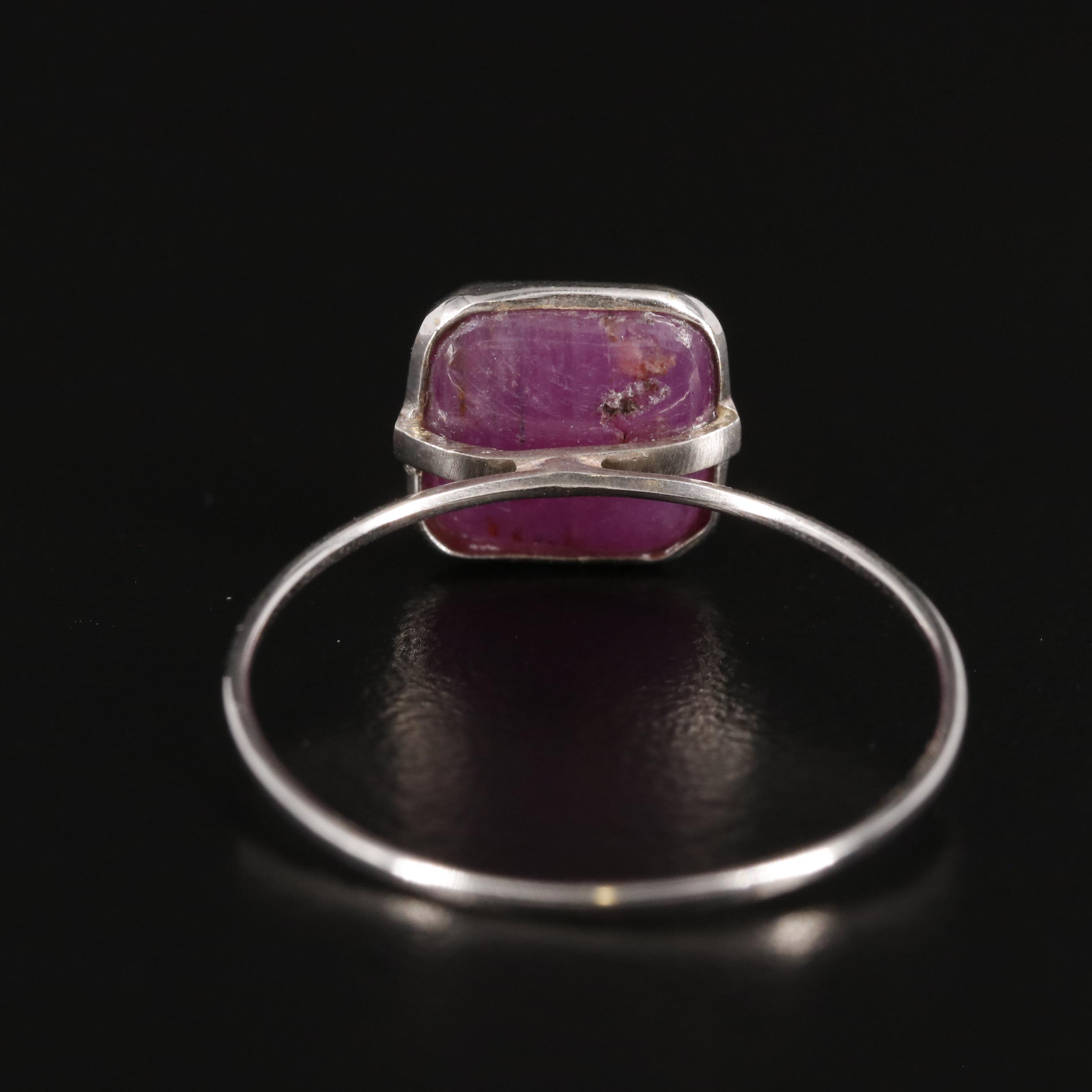 14K Ruby Solitaire Ring