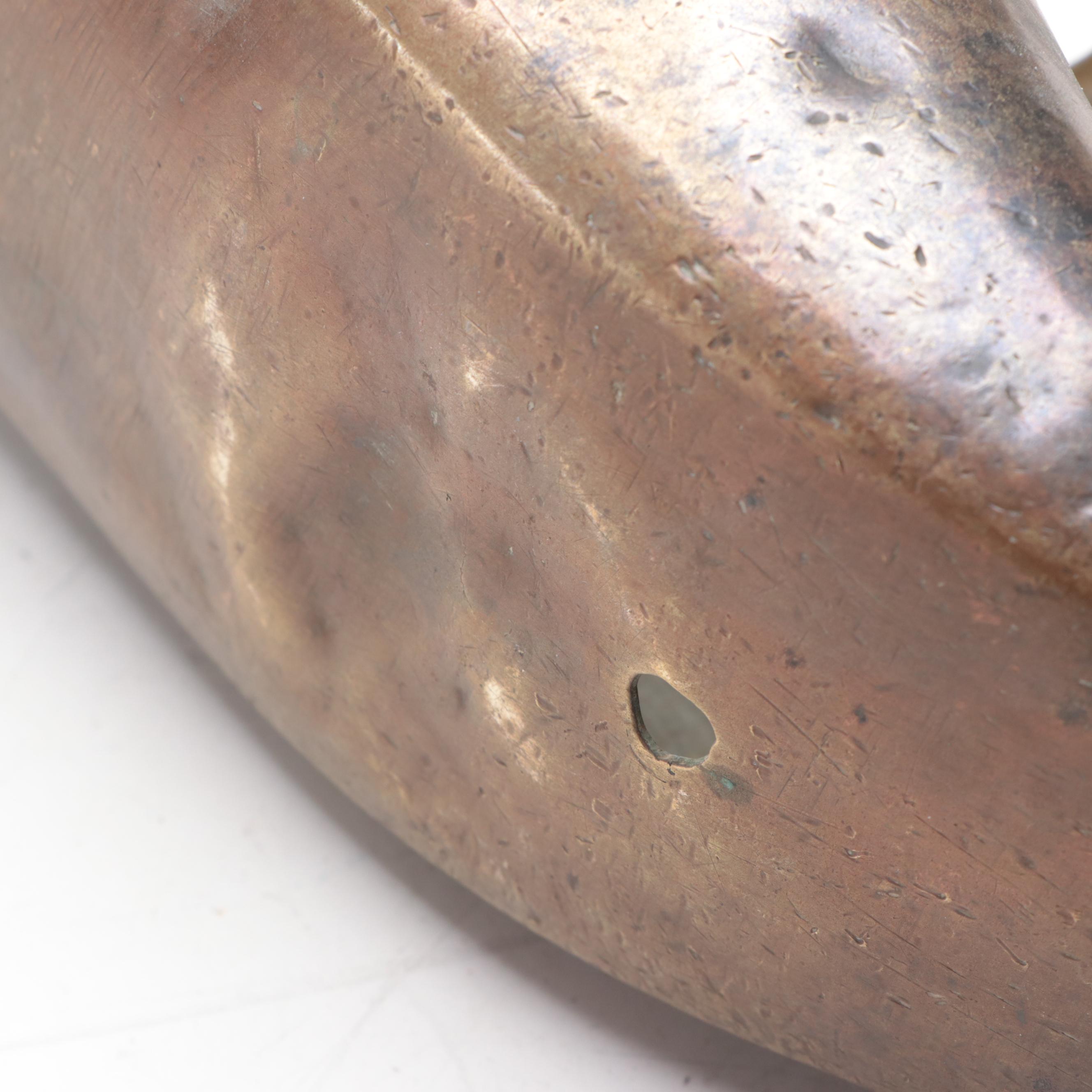 Two Spanish Colonial Cast Brass Stirrups, 17th-19th Century