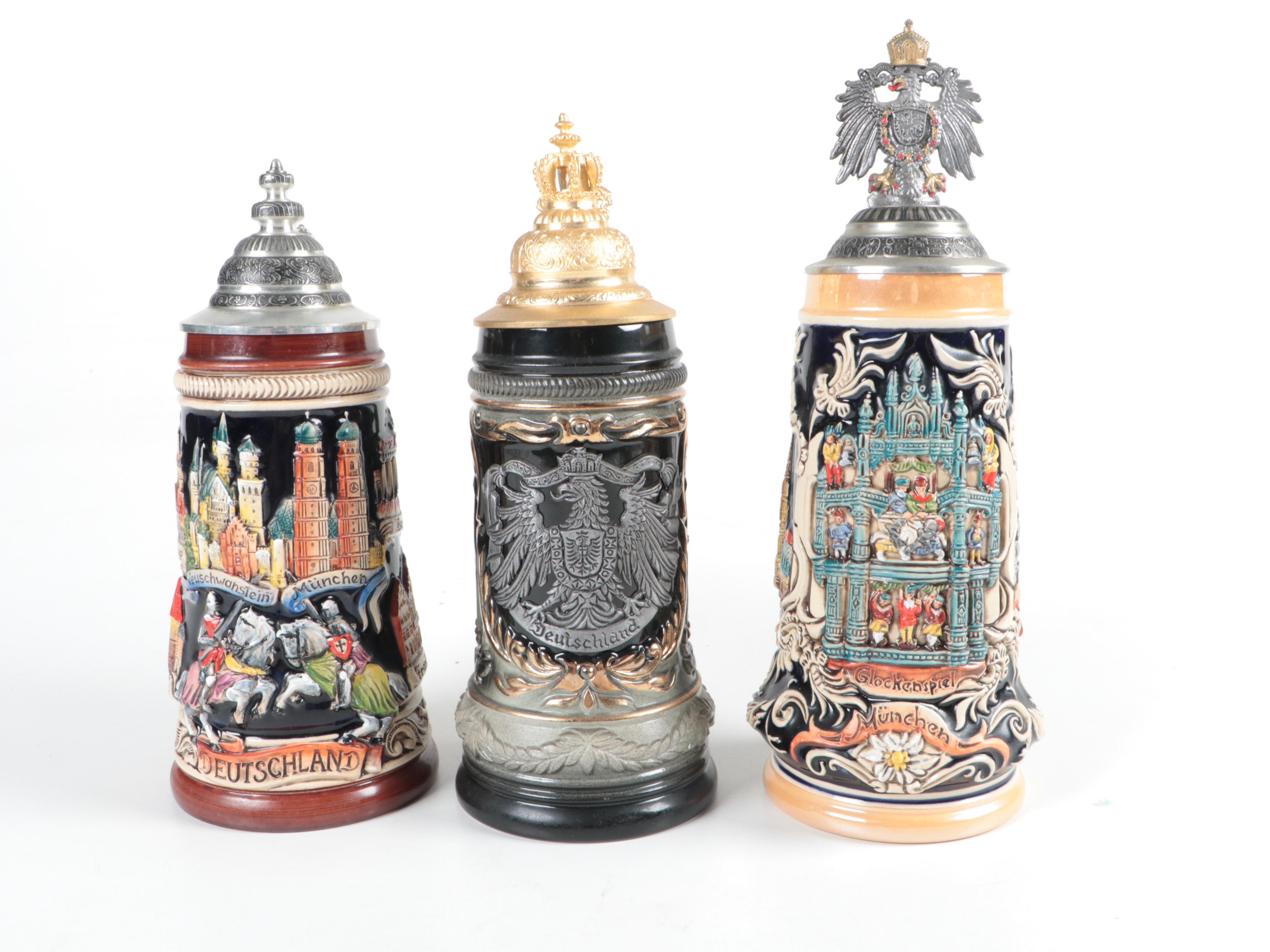 Zöller & Born and King Limited Edition German Stoneware Beer Steins