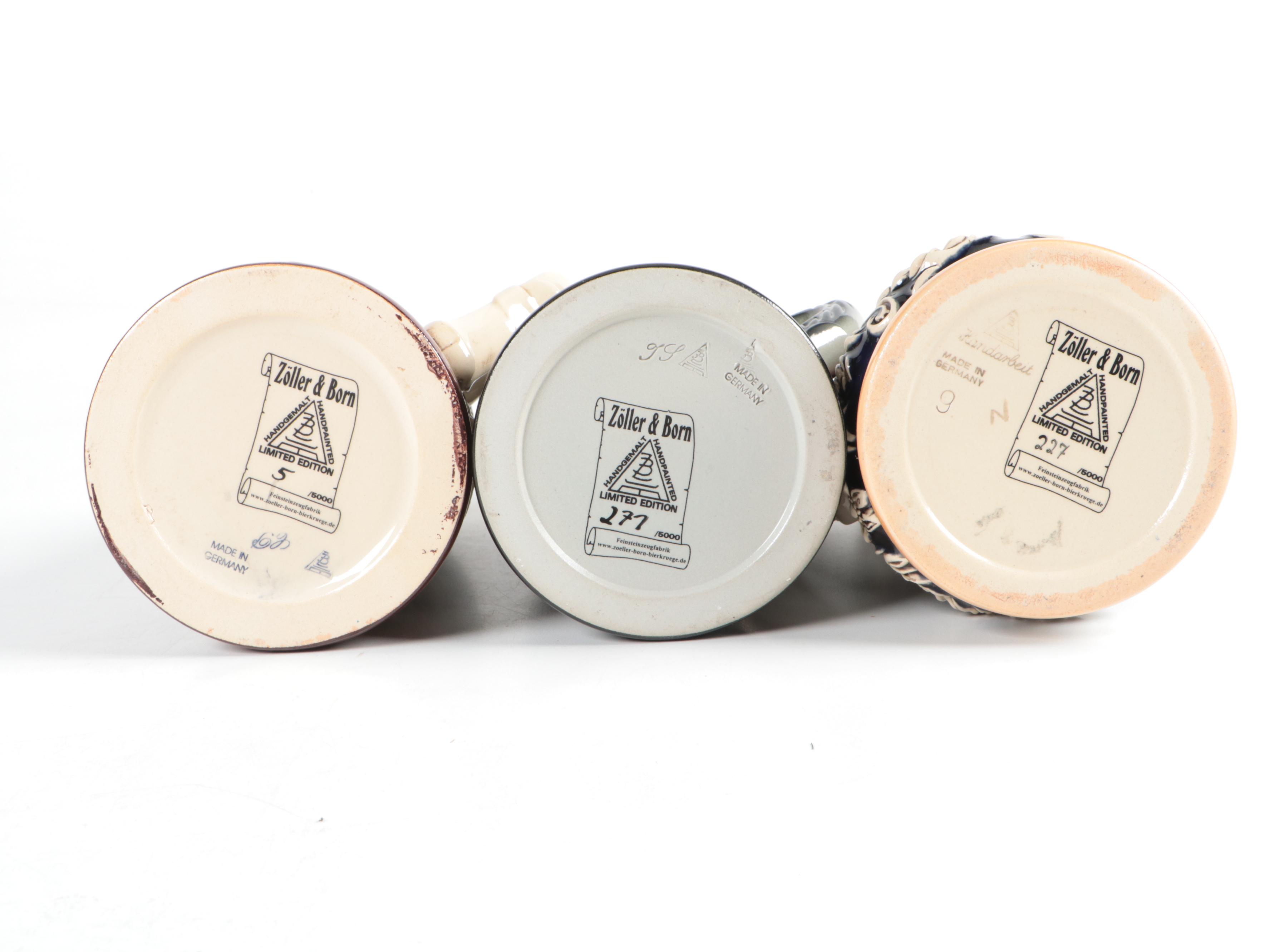 Zöller & Born and King Limited Edition German Stoneware Beer Steins