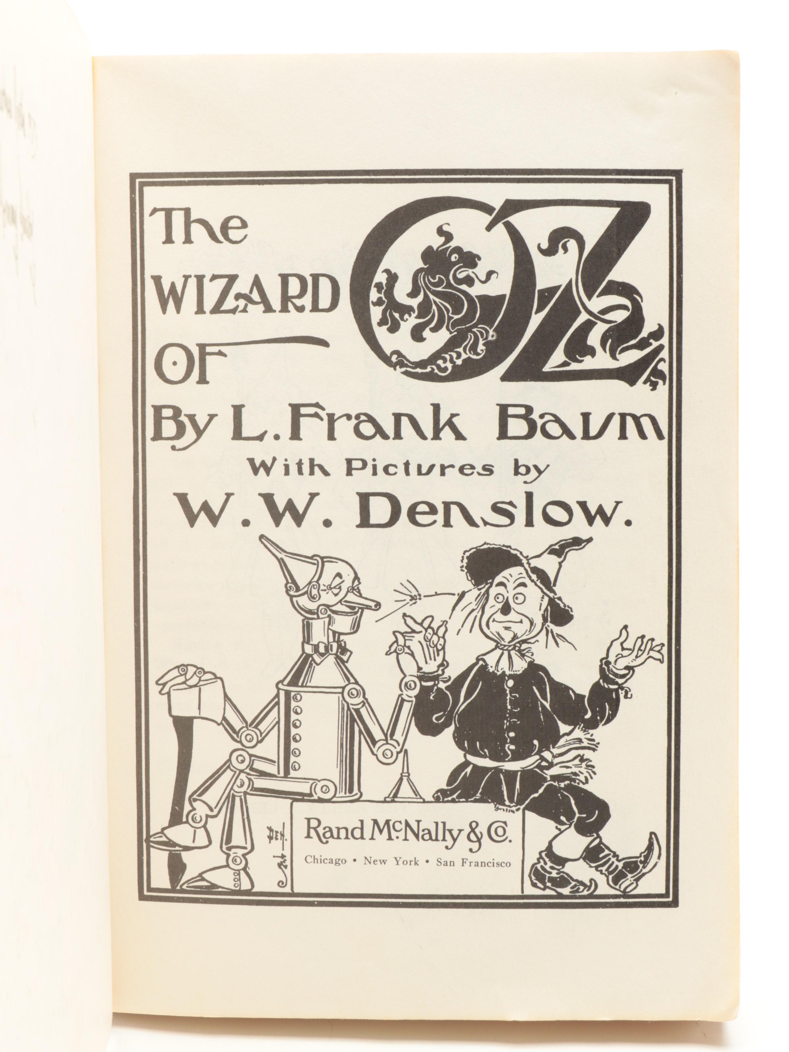 Illustrated "The Wizard of Oz" and More Oz Books by L. Frank Baum, 1970s