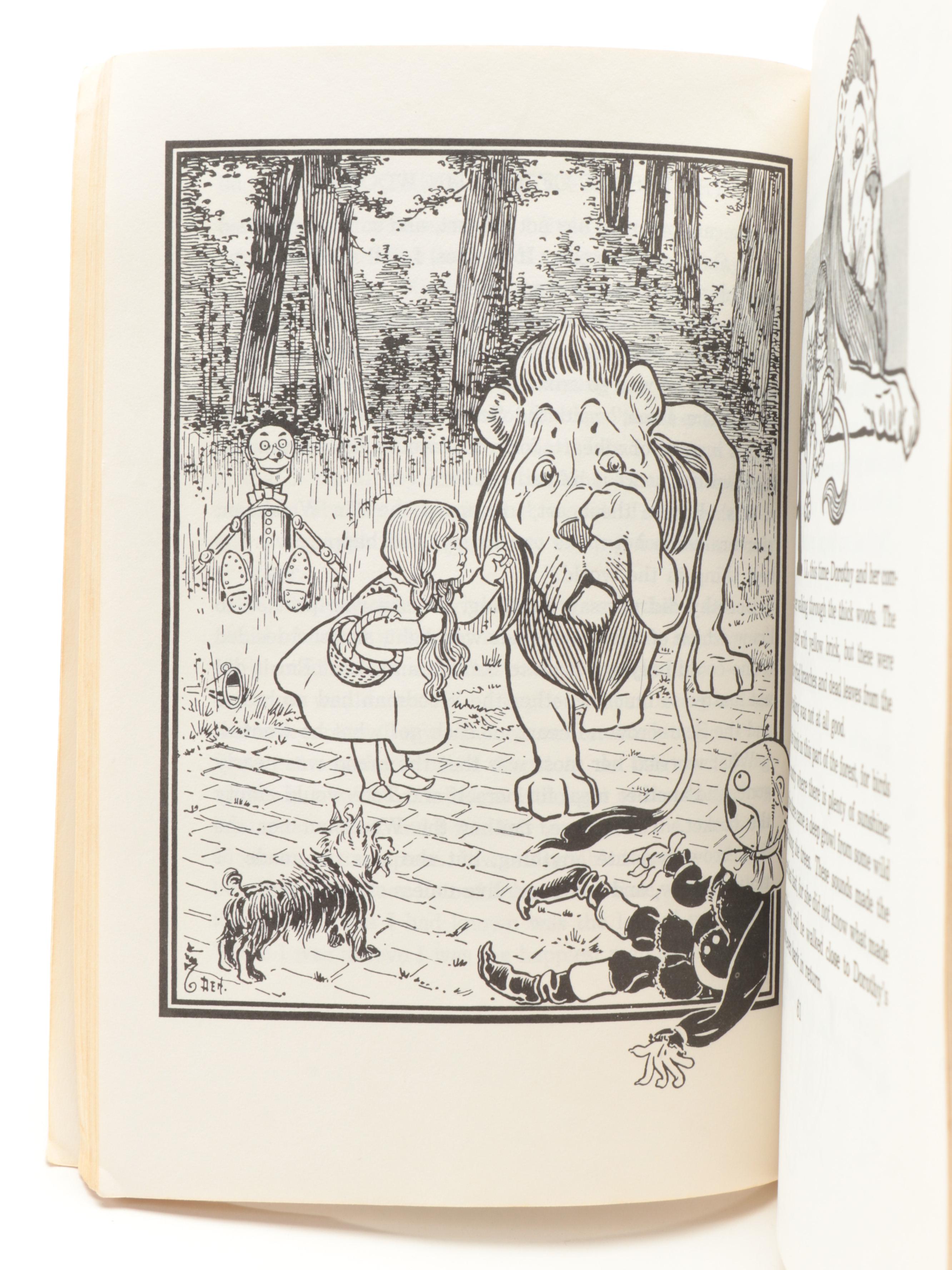 Illustrated "The Wizard of Oz" and More Oz Books by L. Frank Baum, 1970s