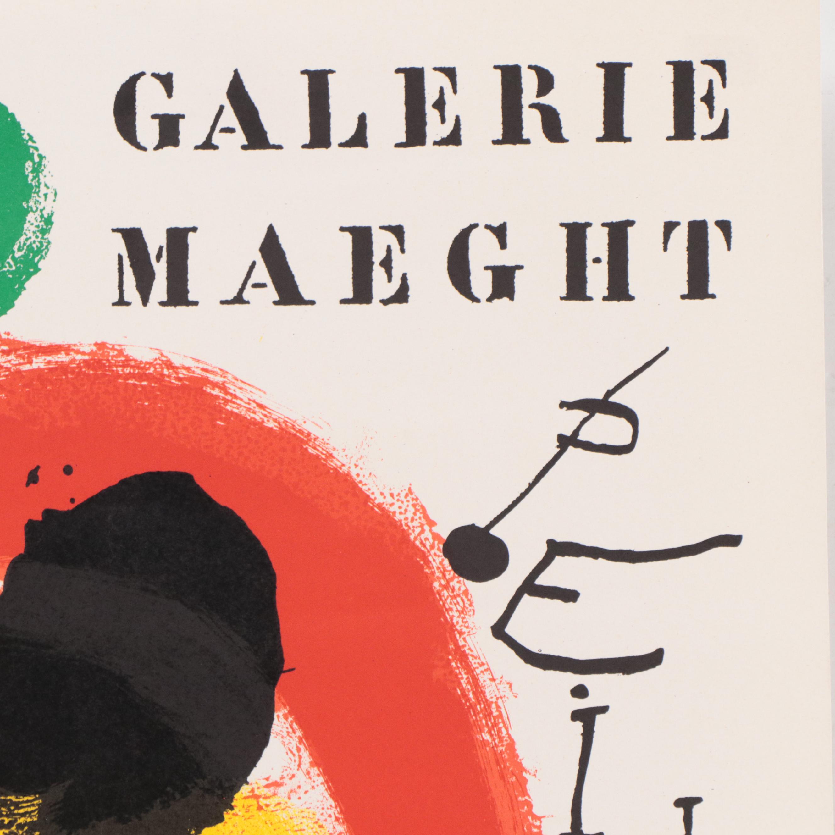 Joan Miró Galerie Maeght Exhibition Poster "Murales Peintures" 1961