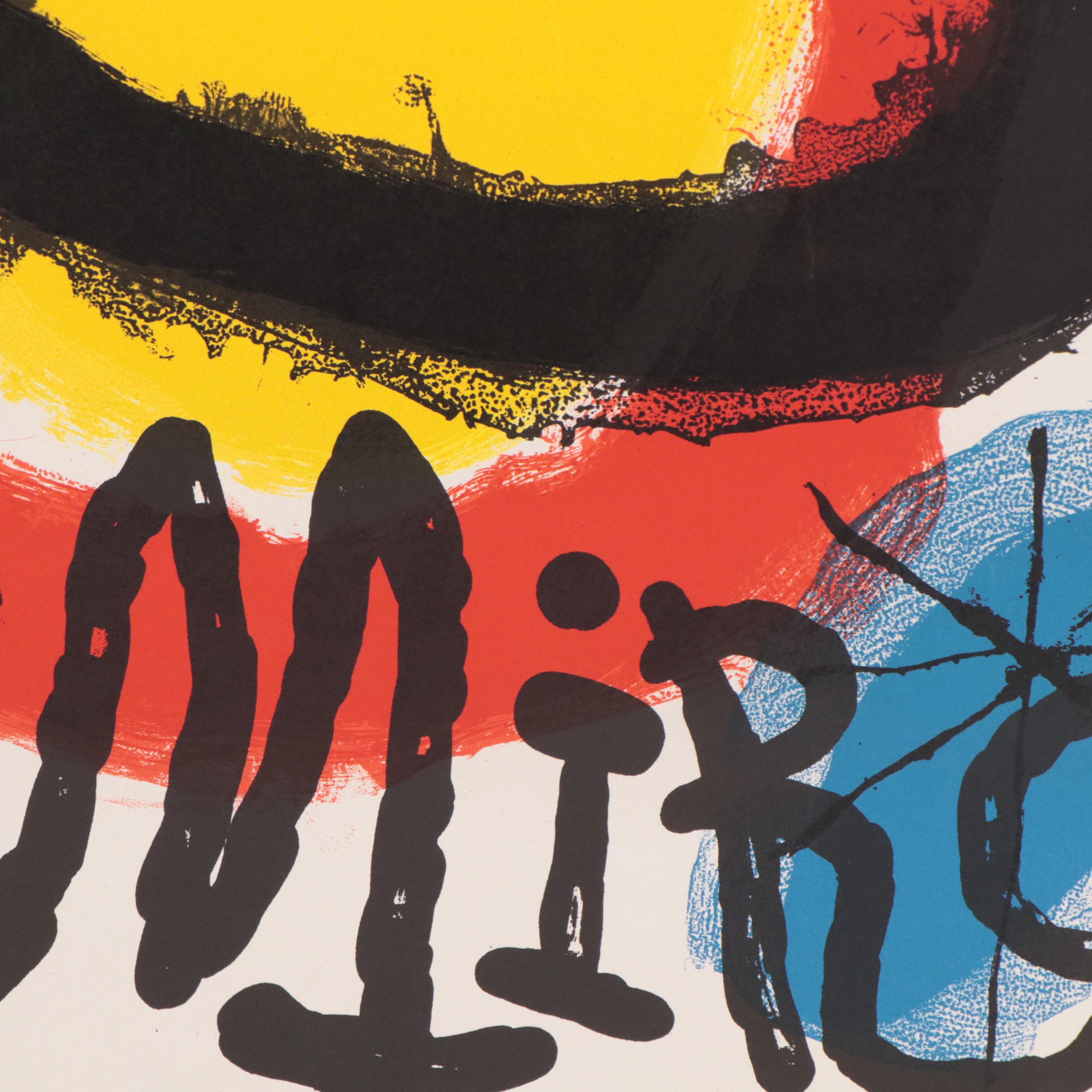 Joan Miró Galerie Maeght Exhibition Poster "Murales Peintures" 1961