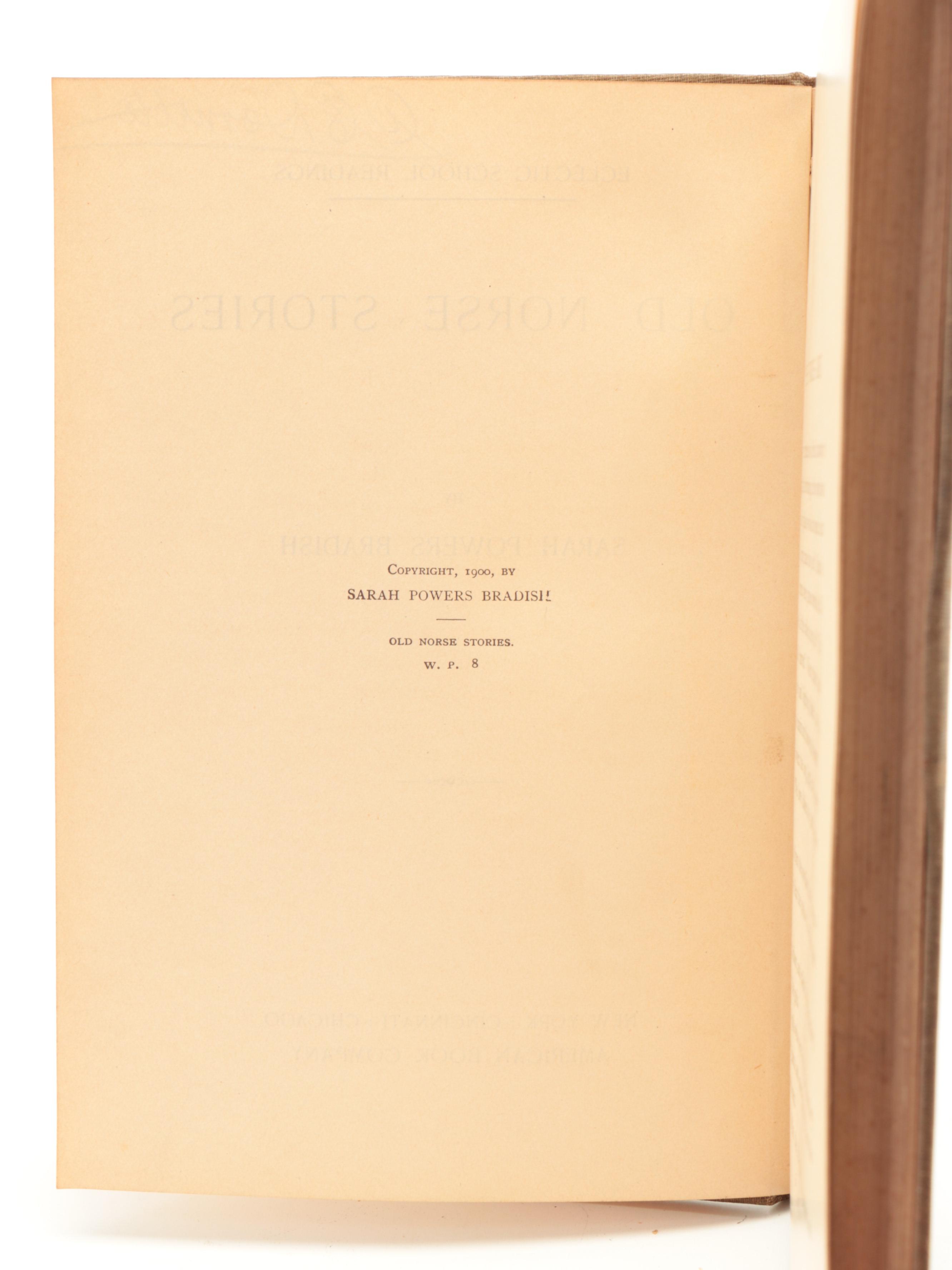 Illustrated Early "Pigs Is Pigs", "Black Beauty" and "Old Norse Stories"