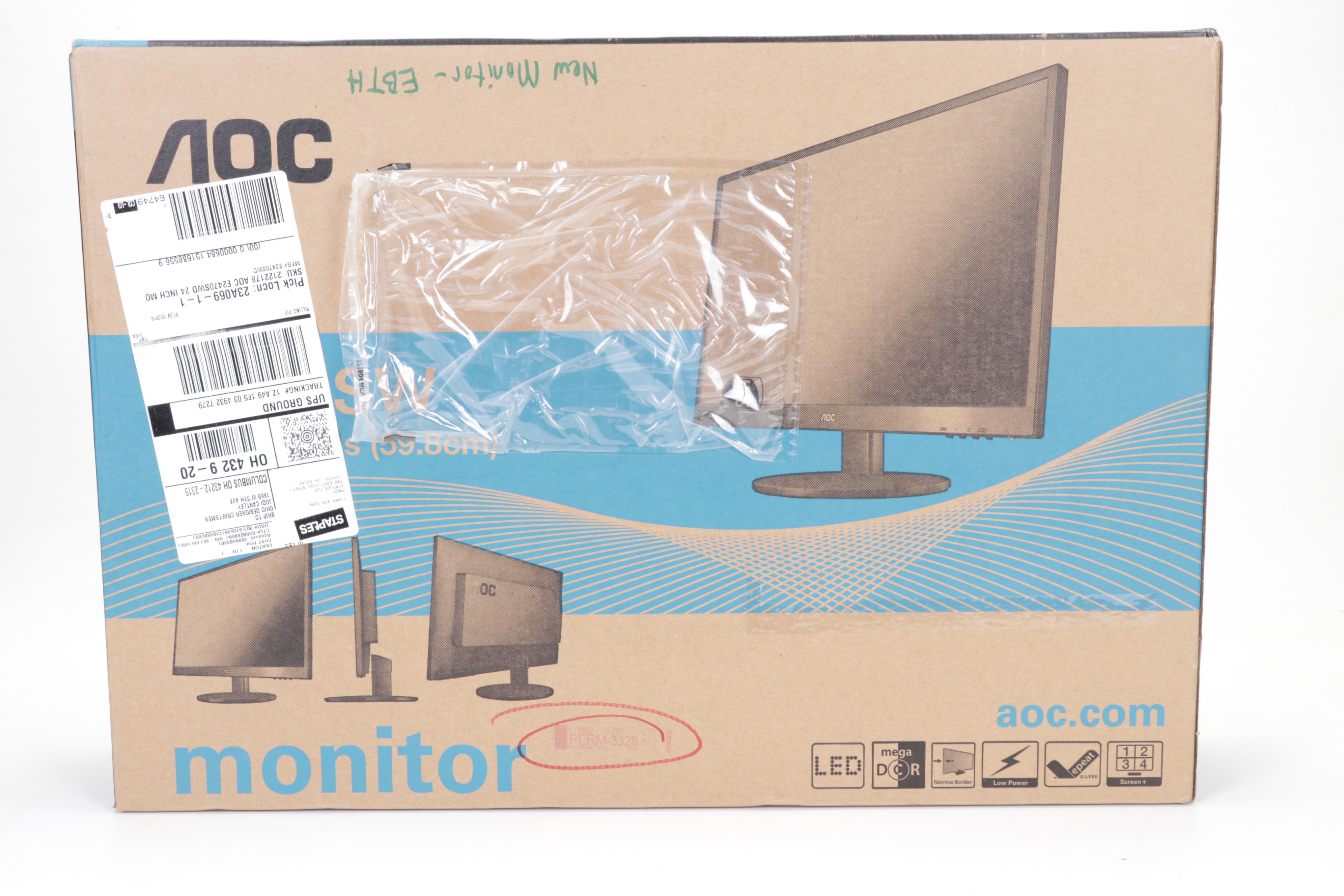 AOC 24" LED Computer Monitor
