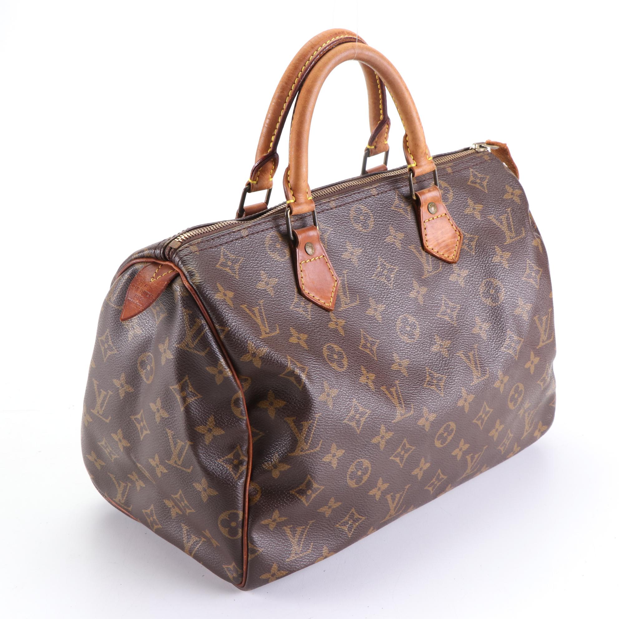 Louis Vuitton Speedy 30 in Monogram Canvas and Vachetta Leather