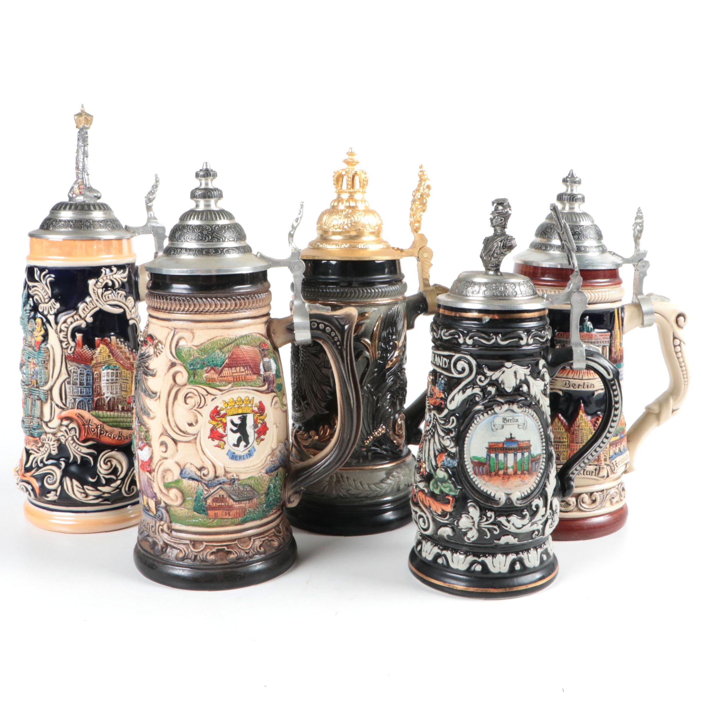 Zöller & Born and King Limited Edition German Stoneware Beer Steins