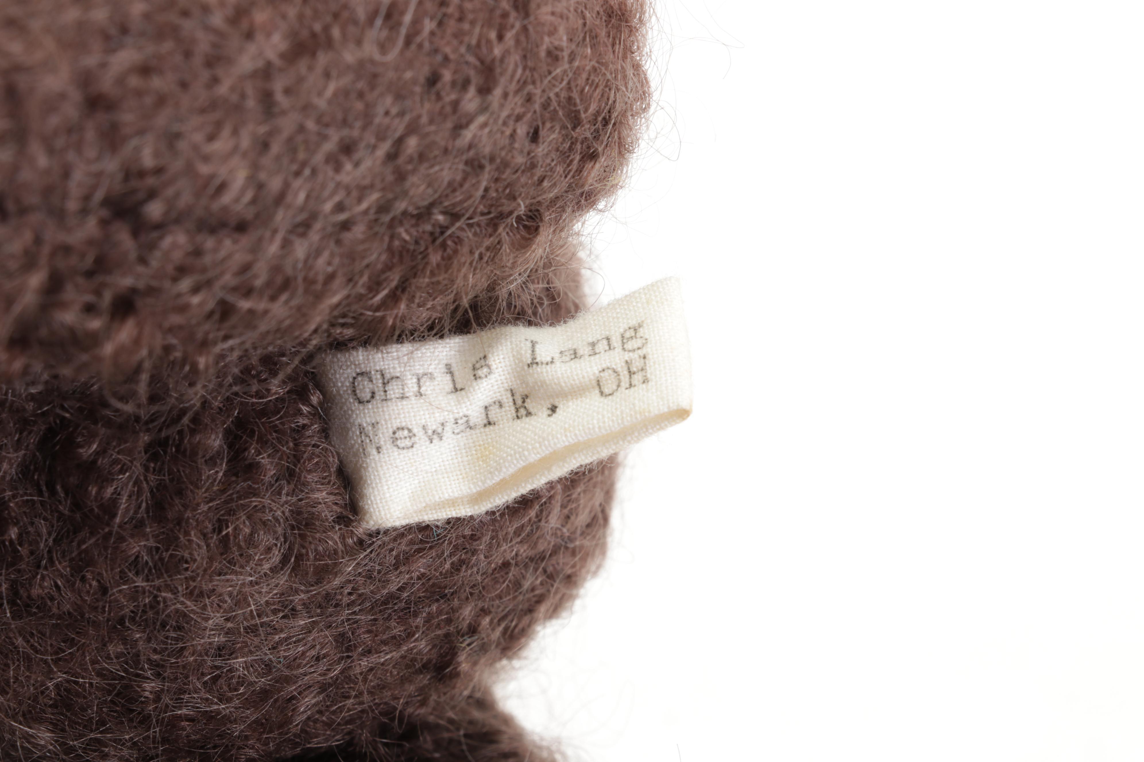 Chris Lang "Marshall Bear" & "Bailey Bear" Hand Pulled Wool Jointed Teddy Bears