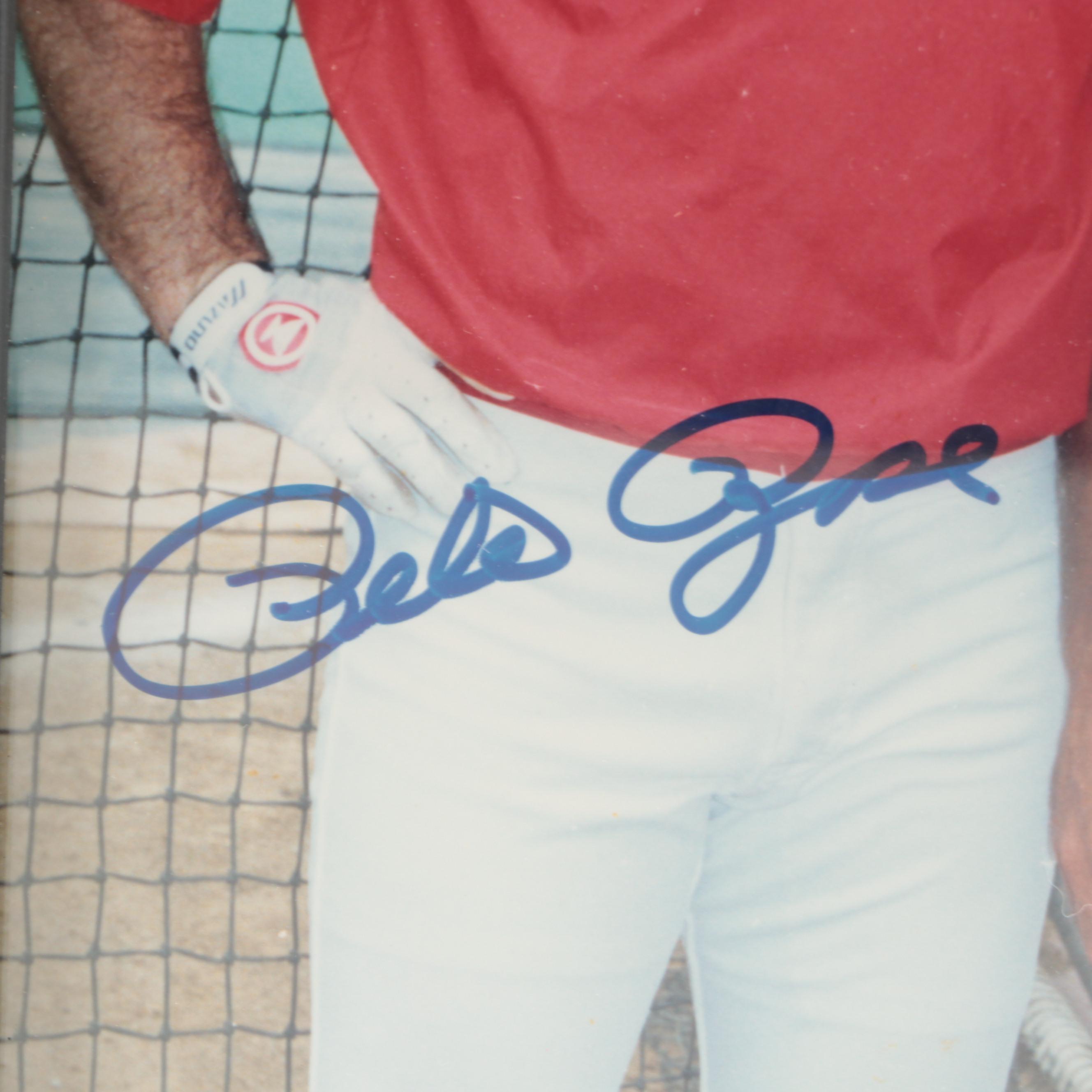 Pete Rose and Johnny Bench Signed Cincinnati Reds Giclée