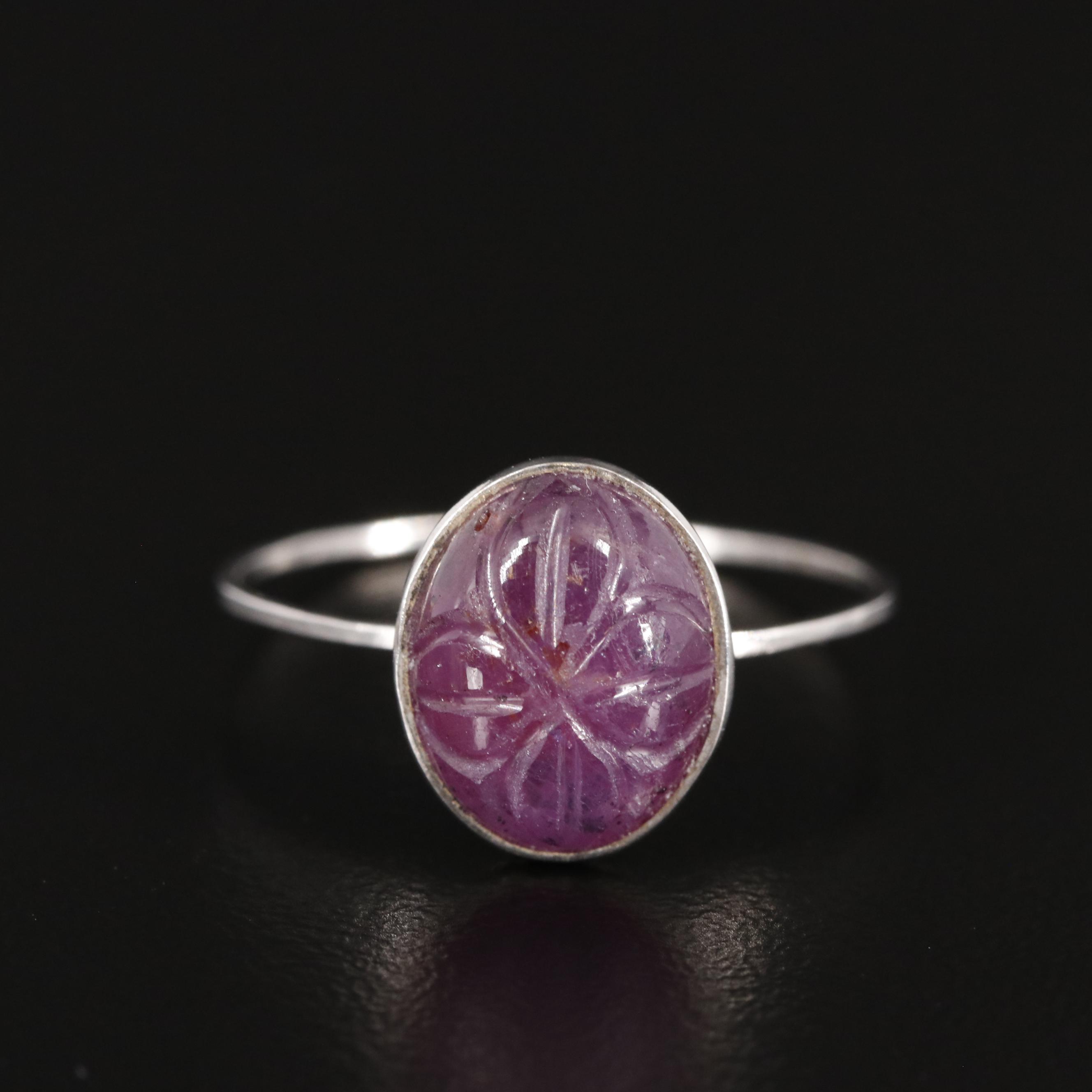 14K Ruby Solitaire Ring