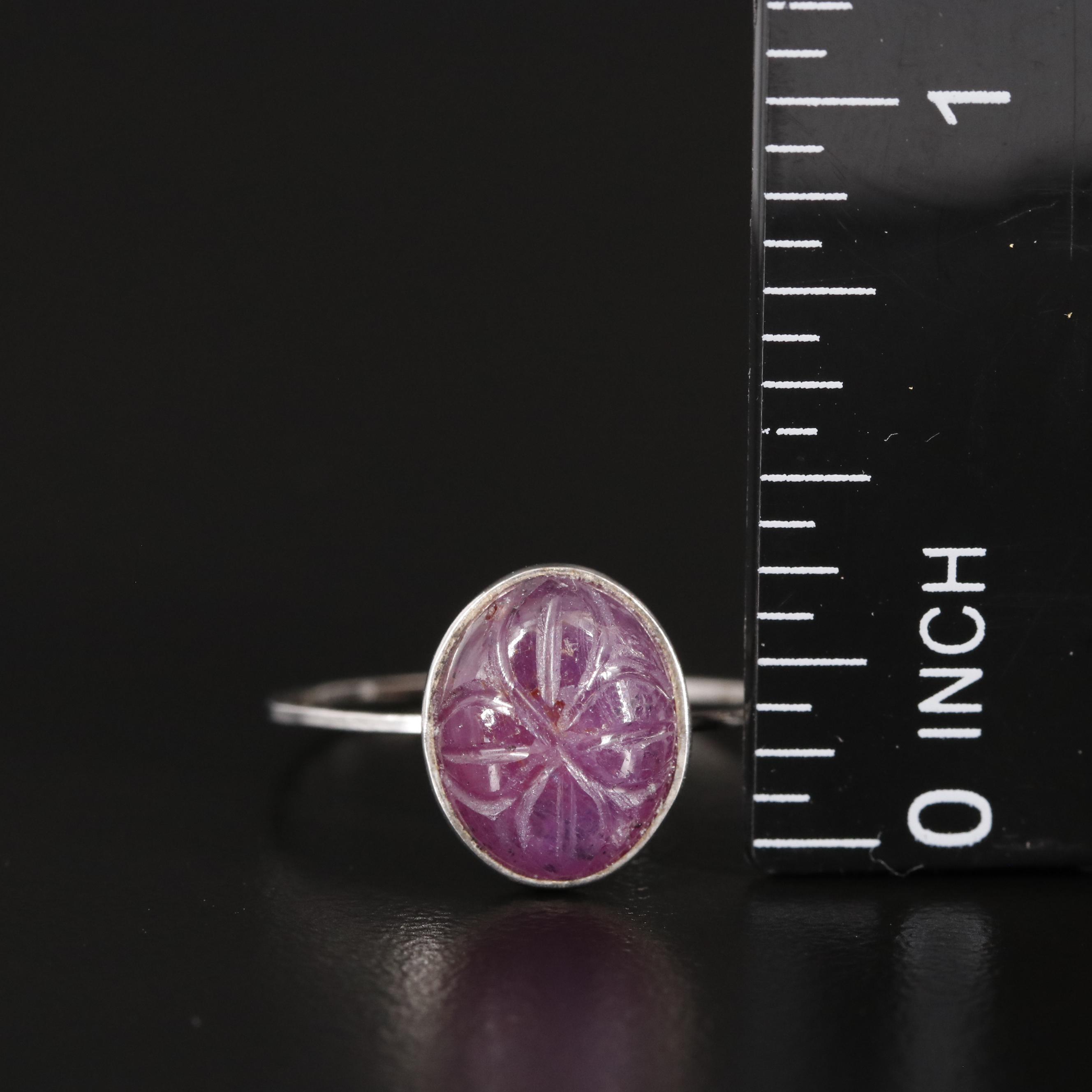 14K Ruby Solitaire Ring