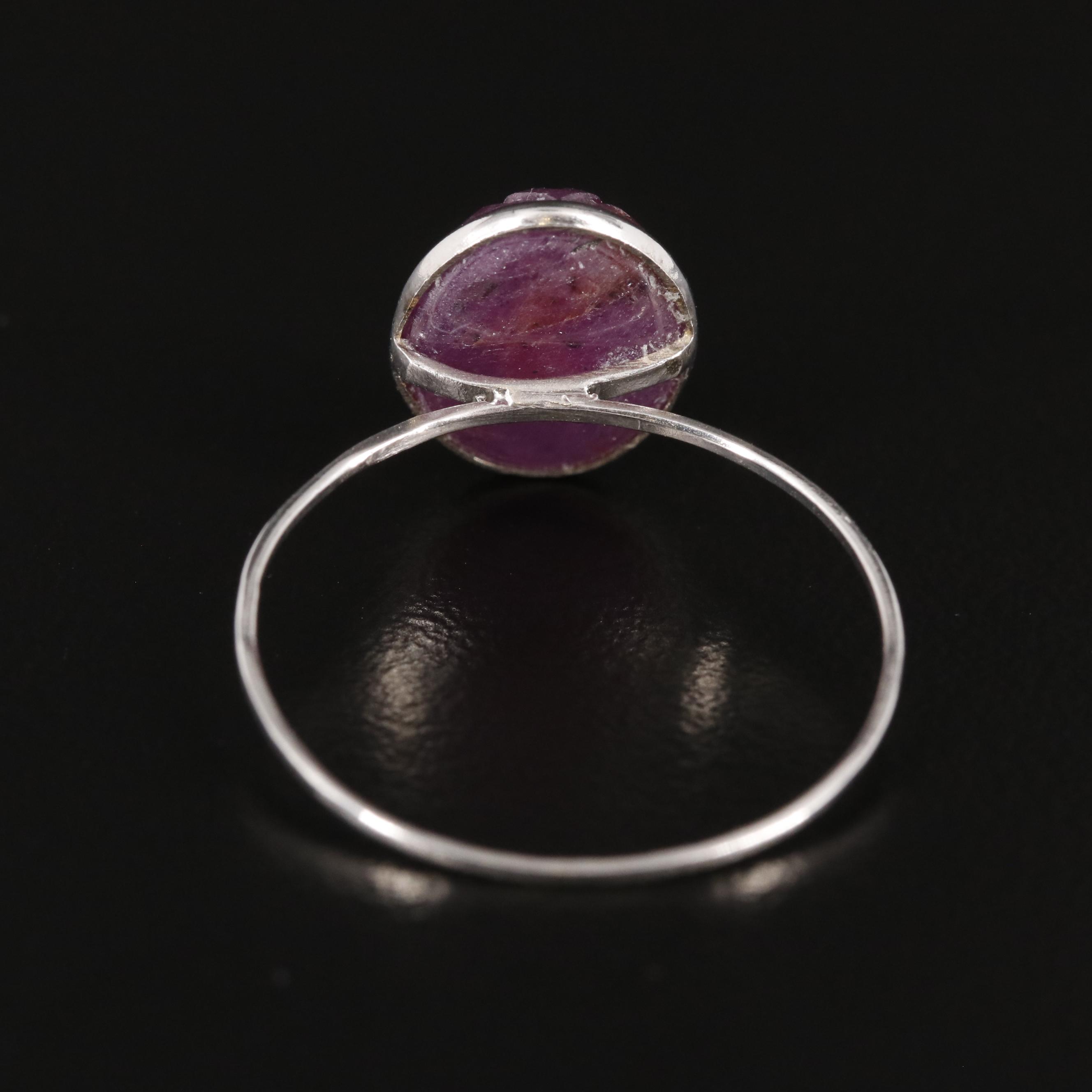 14K Ruby Solitaire Ring