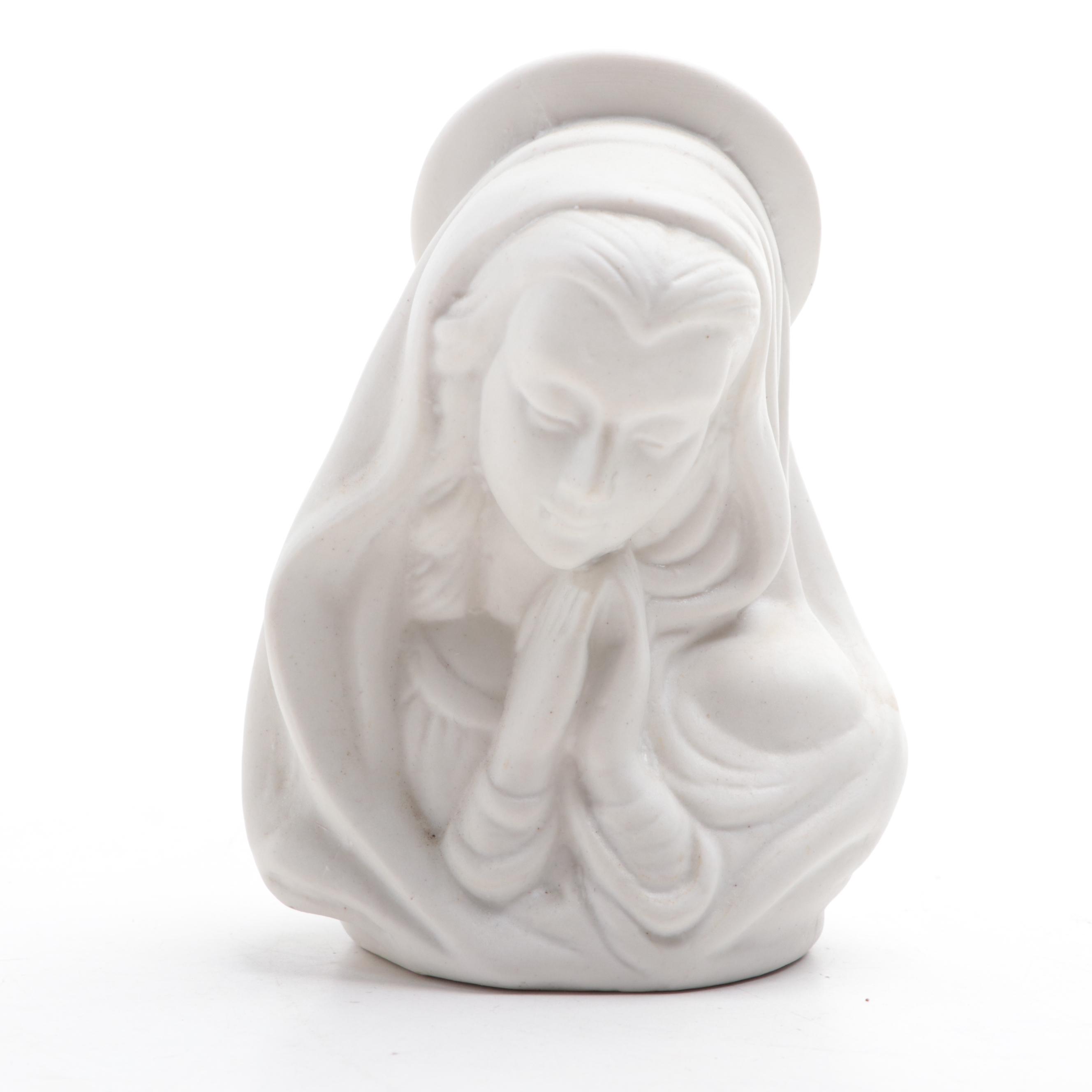 Southwestern Style and Other Ceramic Madonna Figurines, Mid to Late 20th Century