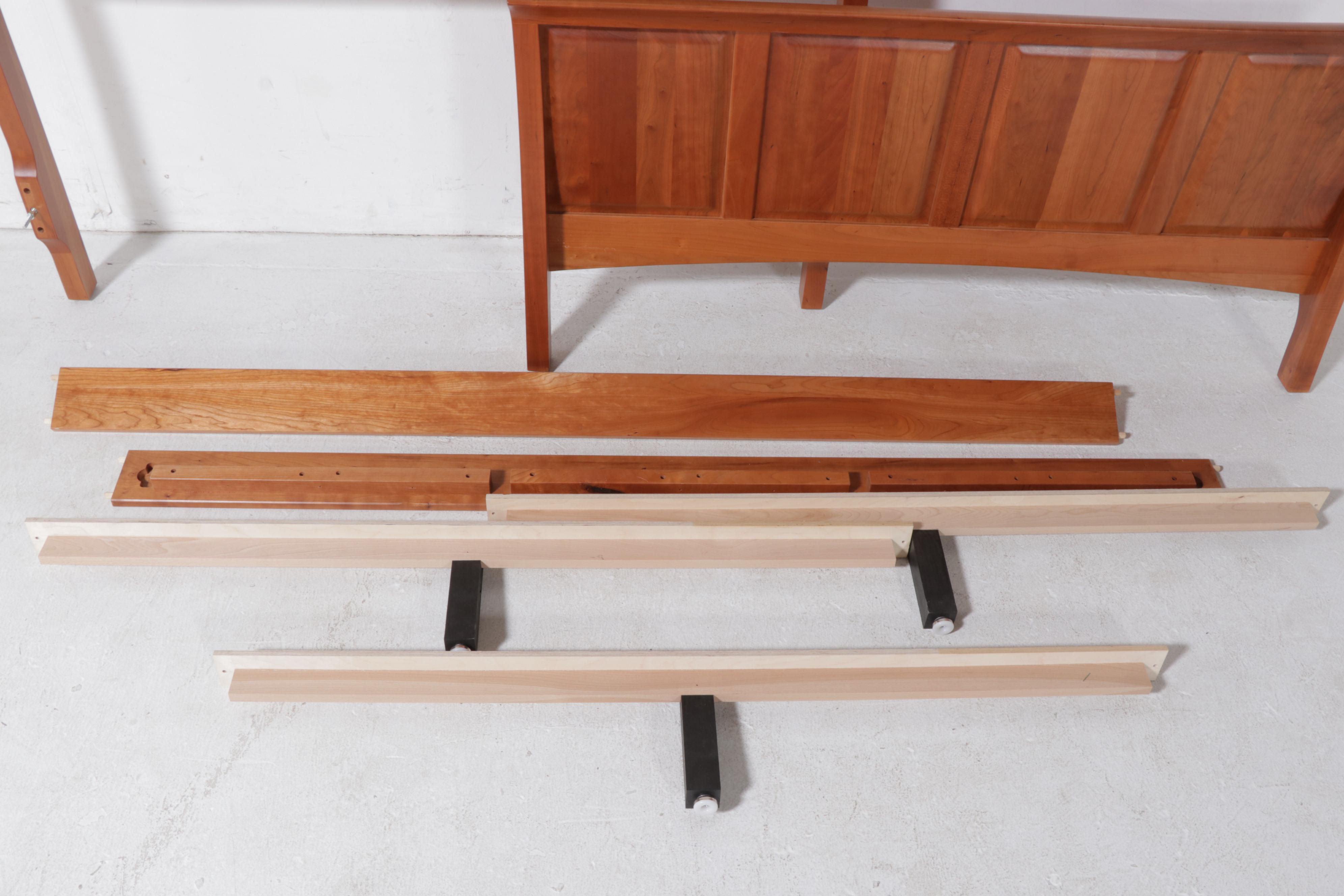 Copeland Furniture Shaker Style Cherrywood Queen Size Sleigh Bed Frame