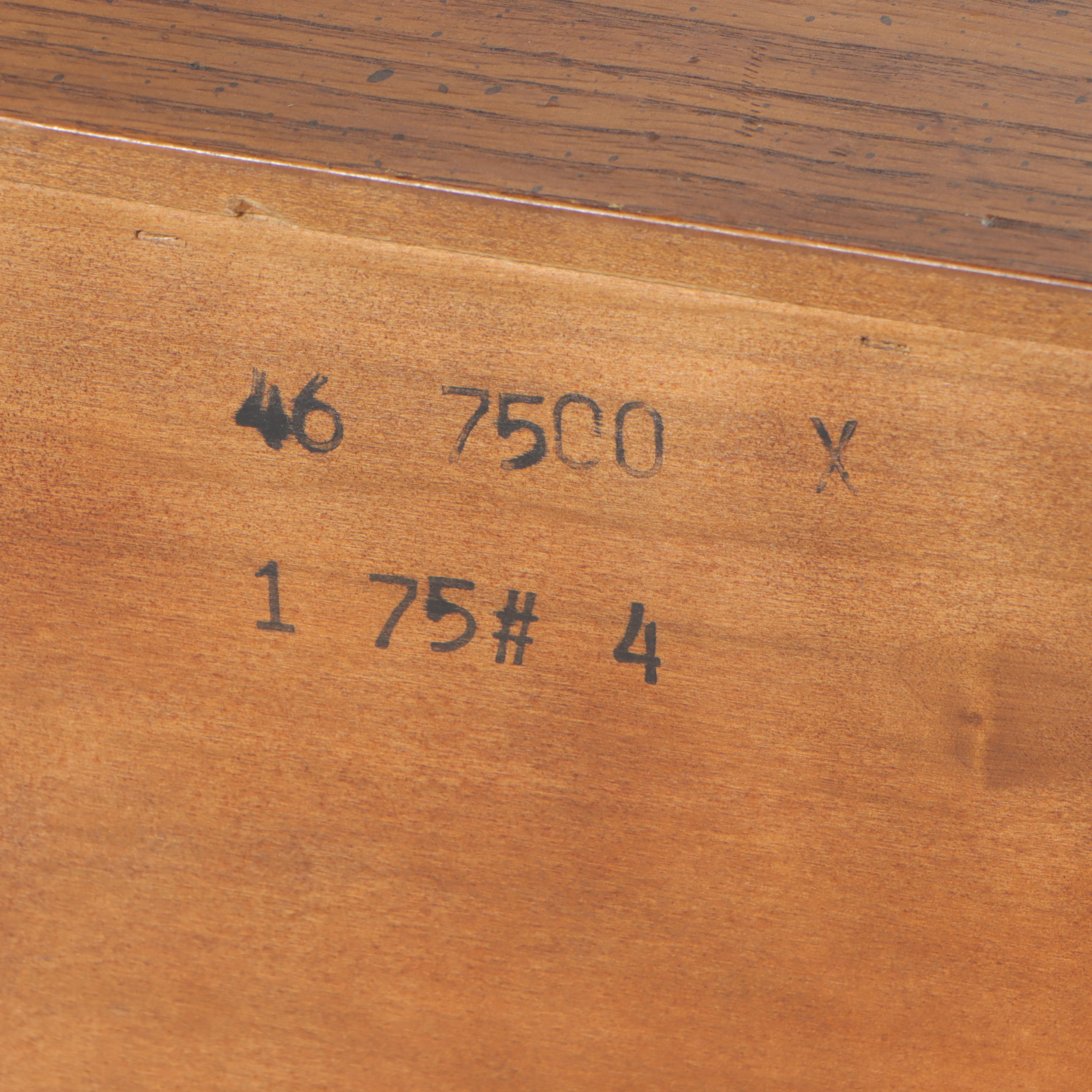 Henredon "Artefacts" Campaign Style Oak Two-Drawer Low Chest, circa 1970