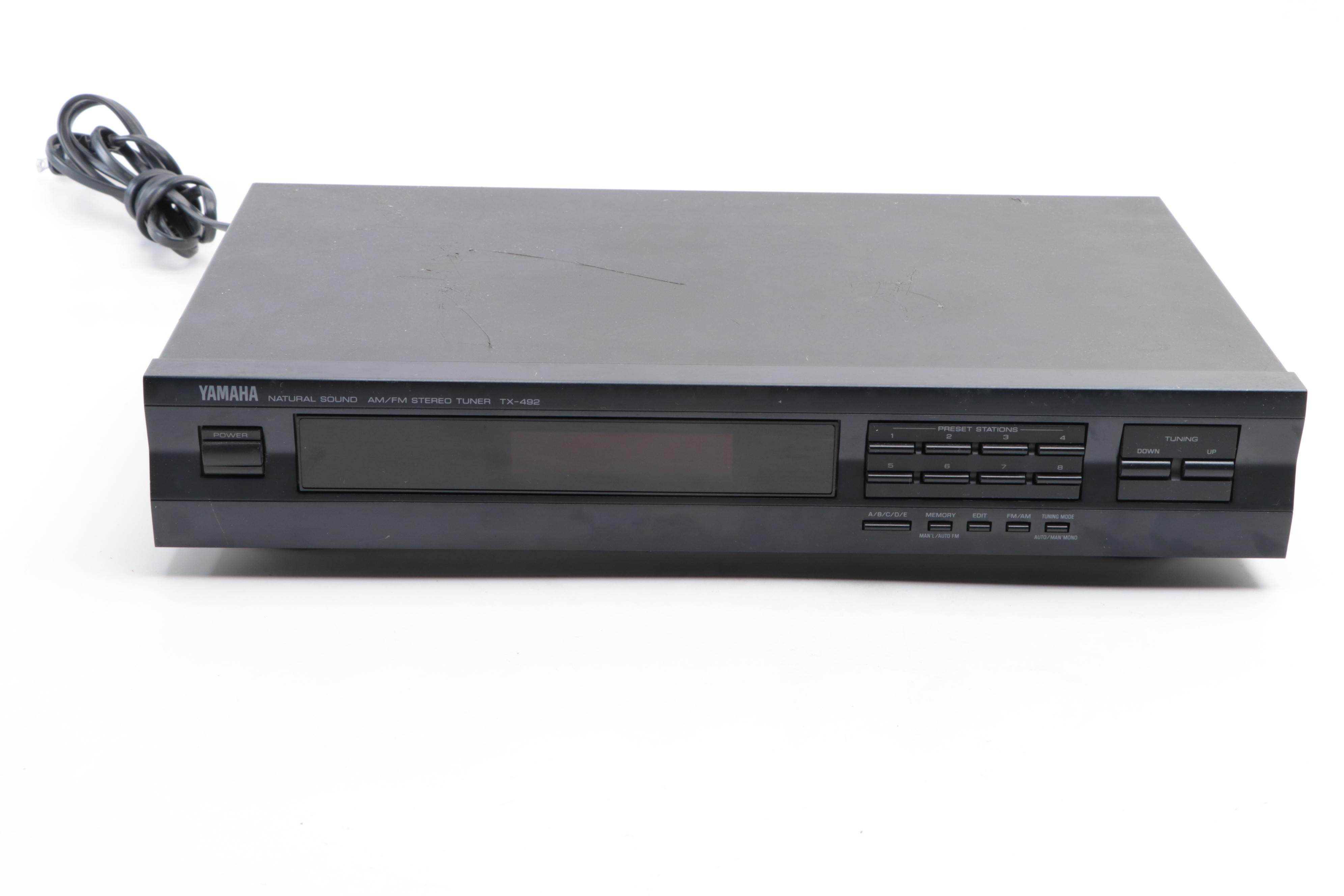 Yamaha AM/FM Stereo Tuner With Radio Shack Stereo Amplifier