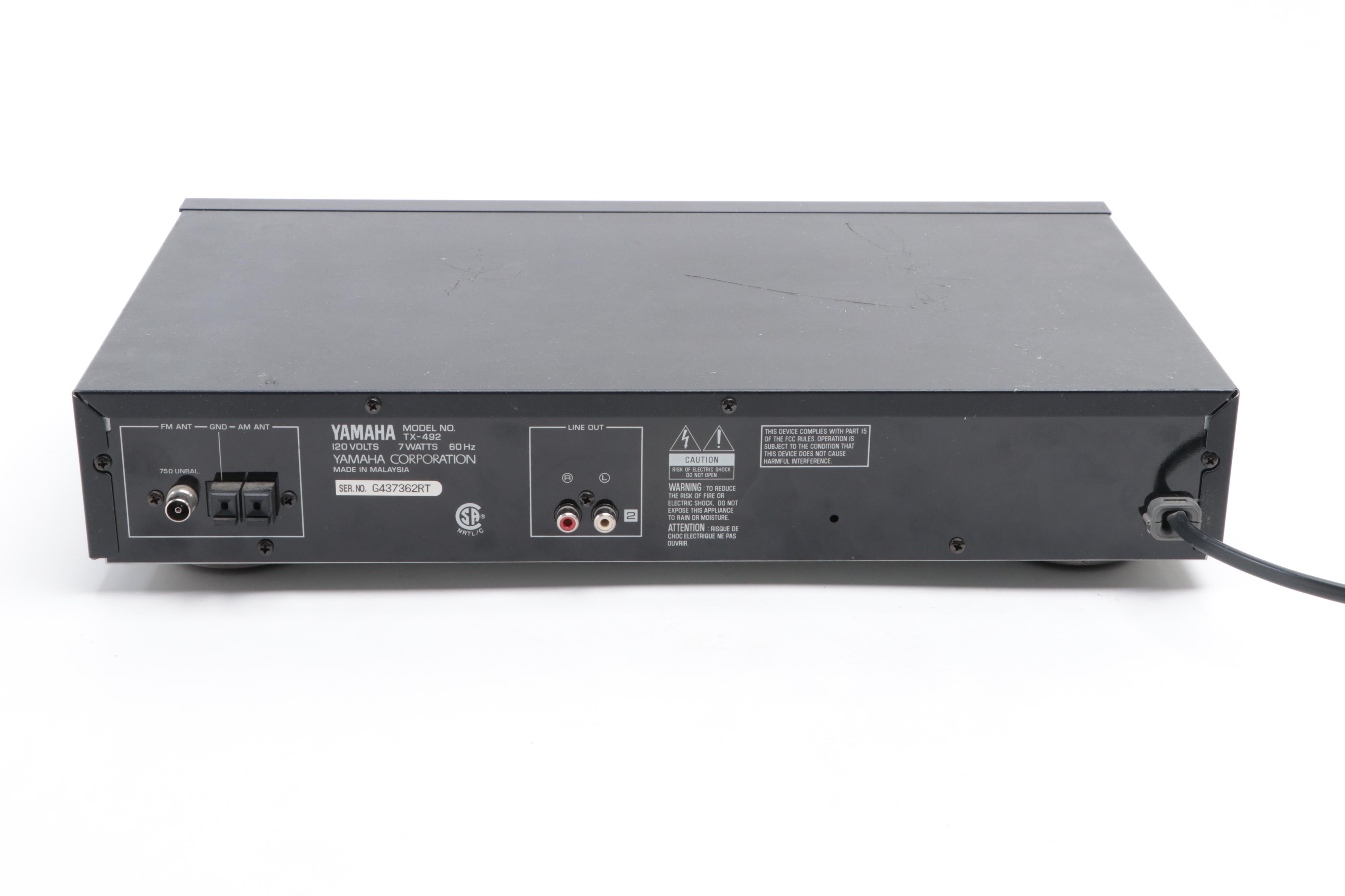 Yamaha AM/FM Stereo Tuner With Radio Shack Stereo Amplifier