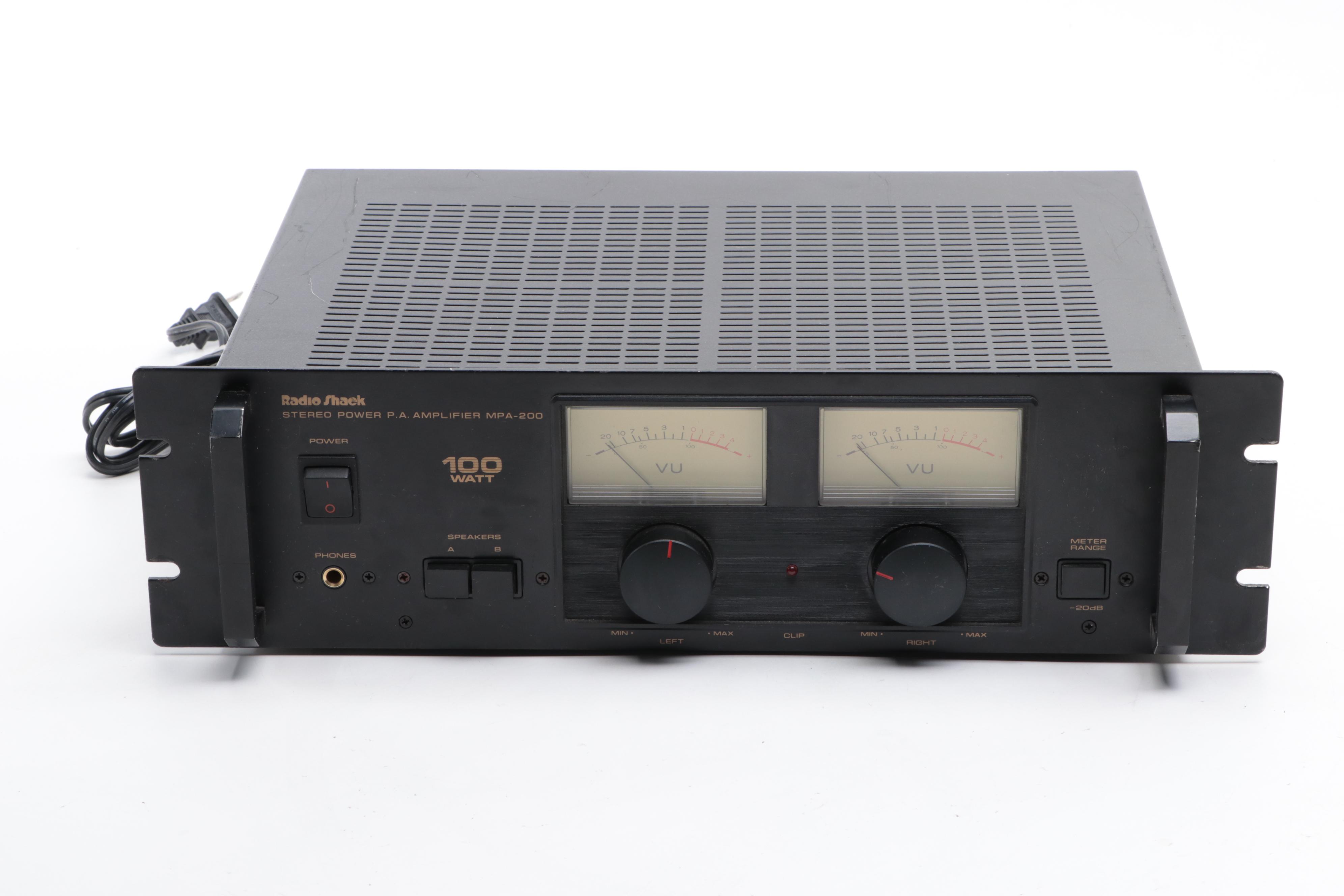 Yamaha AM/FM Stereo Tuner With Radio Shack Stereo Amplifier