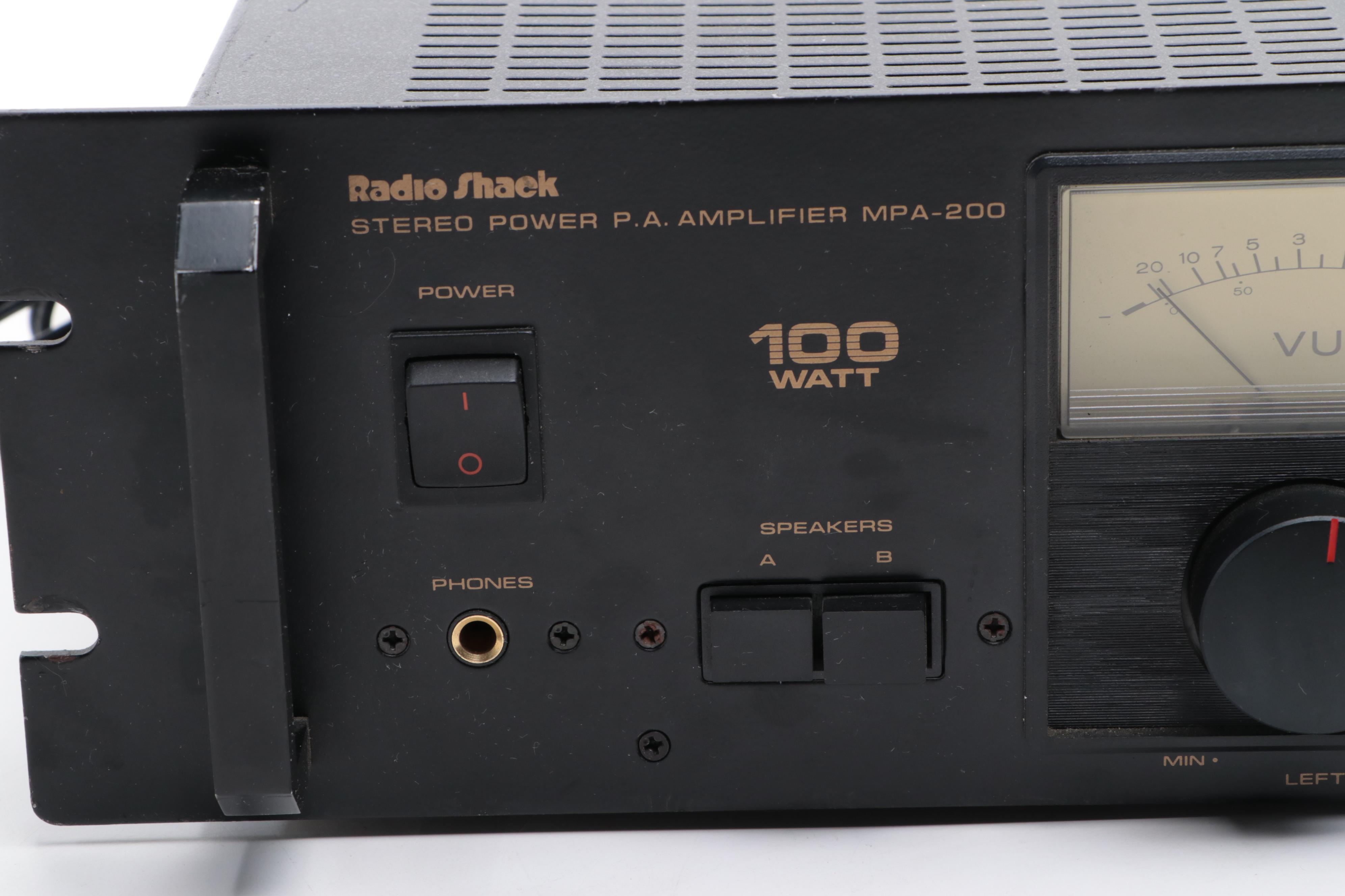 Yamaha AM/FM Stereo Tuner With Radio Shack Stereo Amplifier