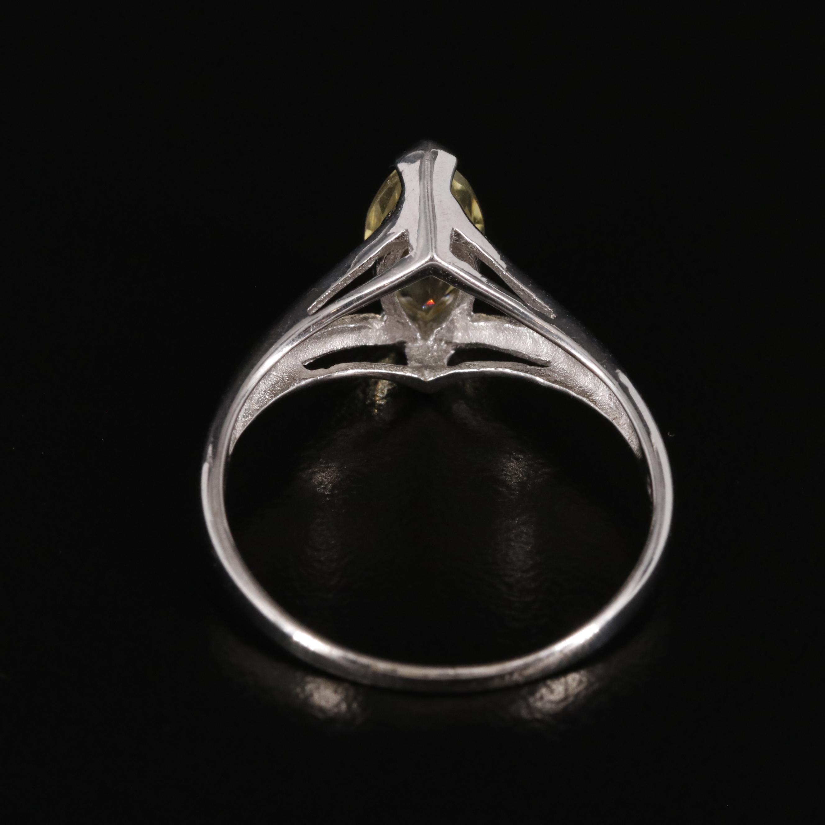 Sterling Citrine Ring
