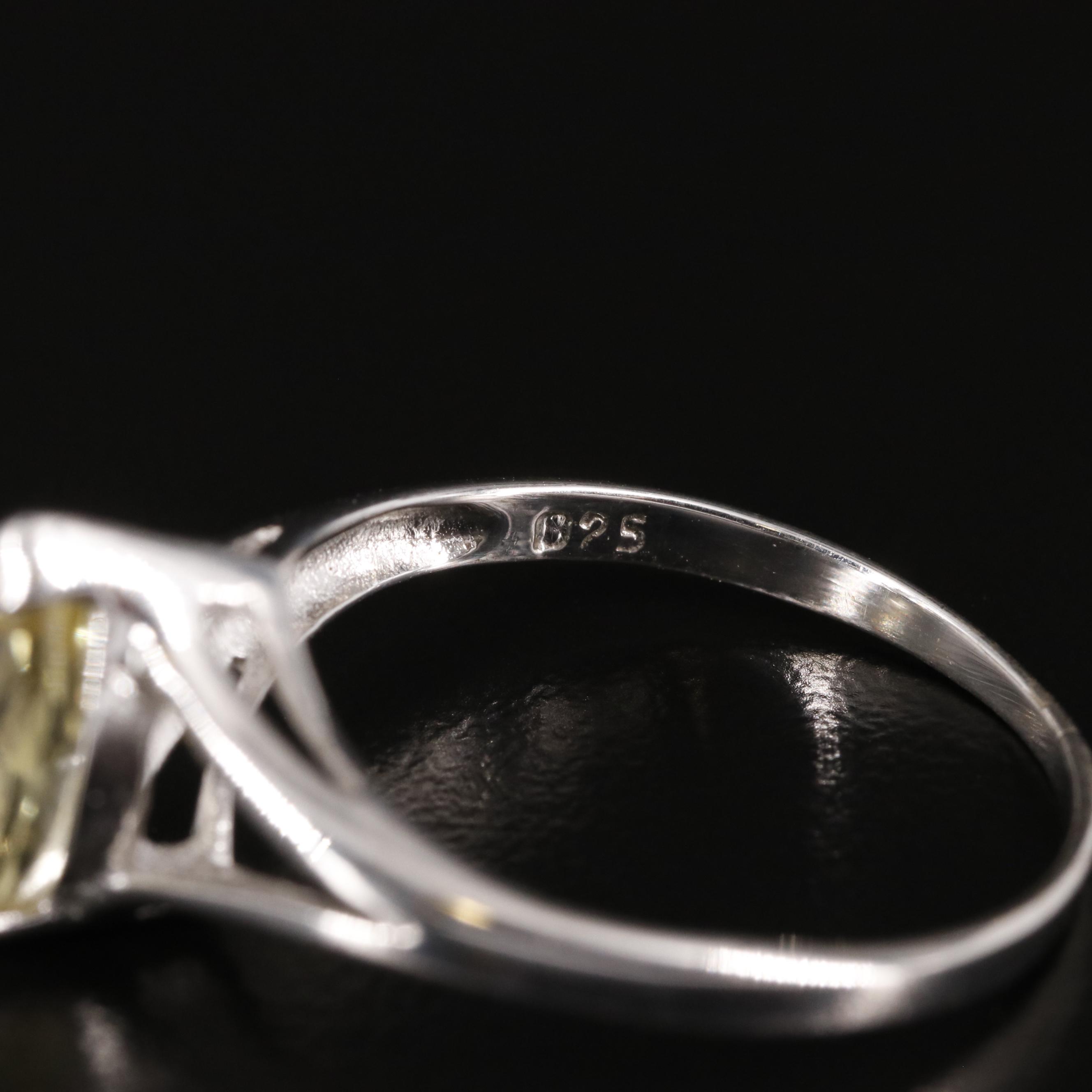 Sterling Citrine Ring