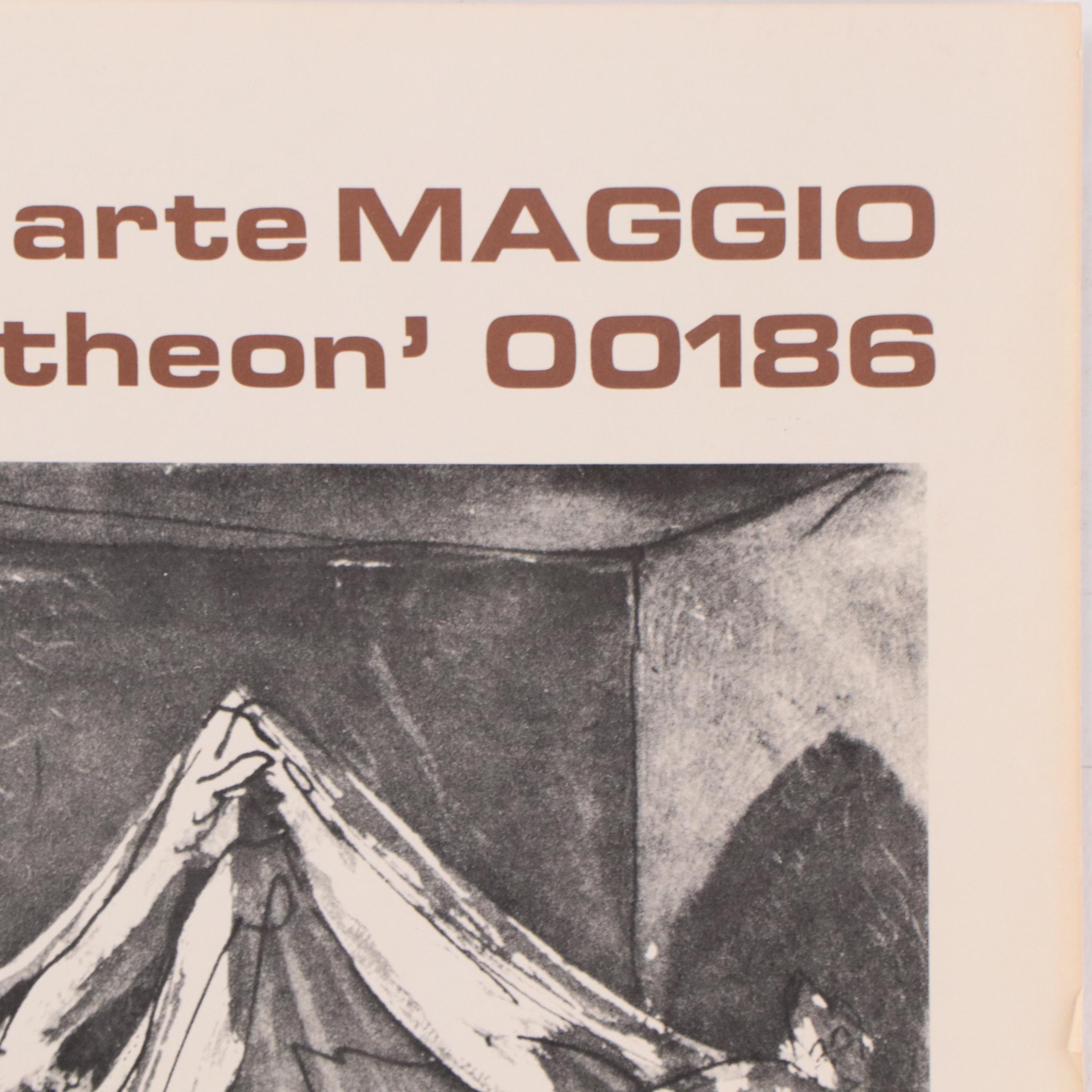 Pablo Picasso Anthea Galleria dell'arte Maggio Exhibition Poster, 1970