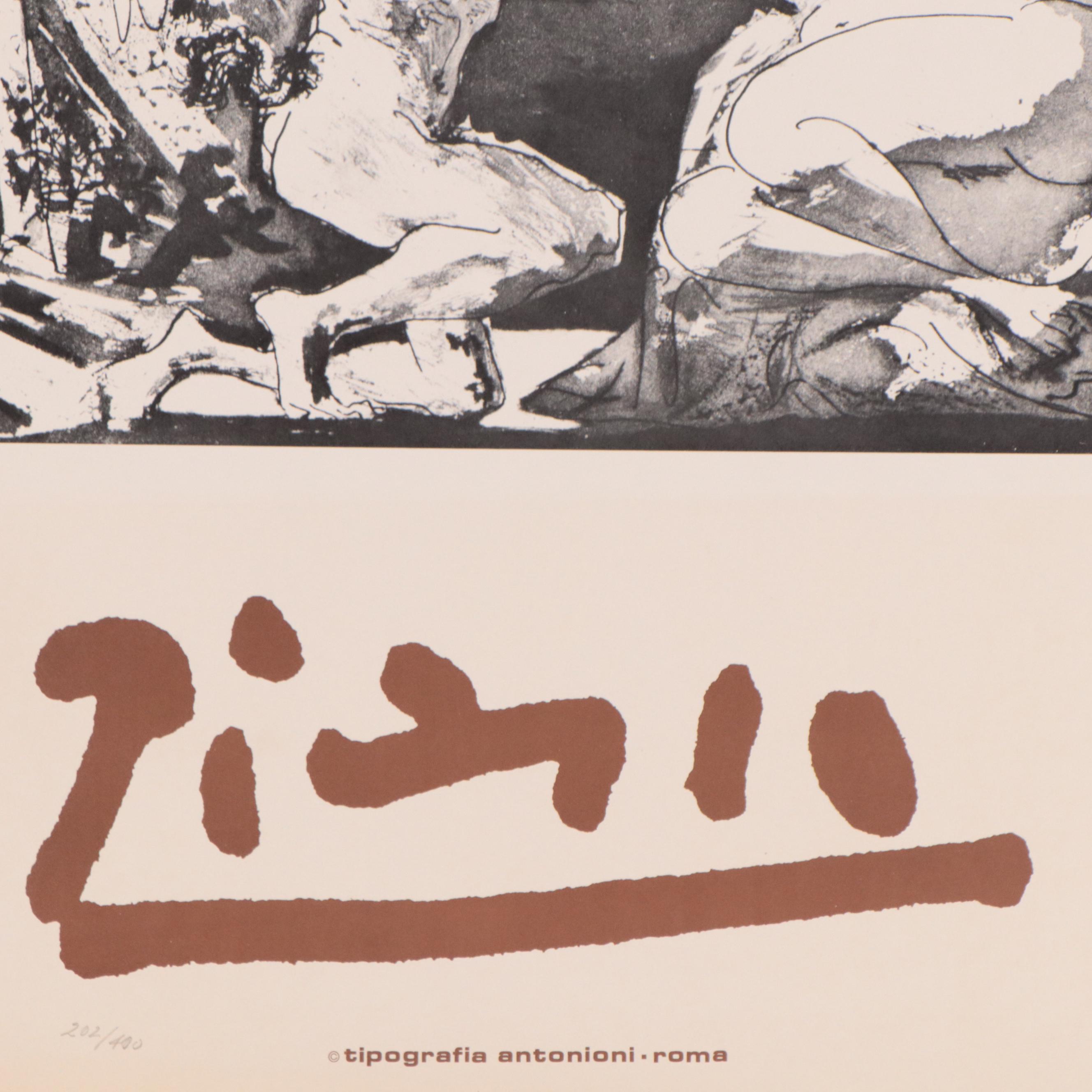 Pablo Picasso Anthea Galleria dell'arte Maggio Exhibition Poster, 1970