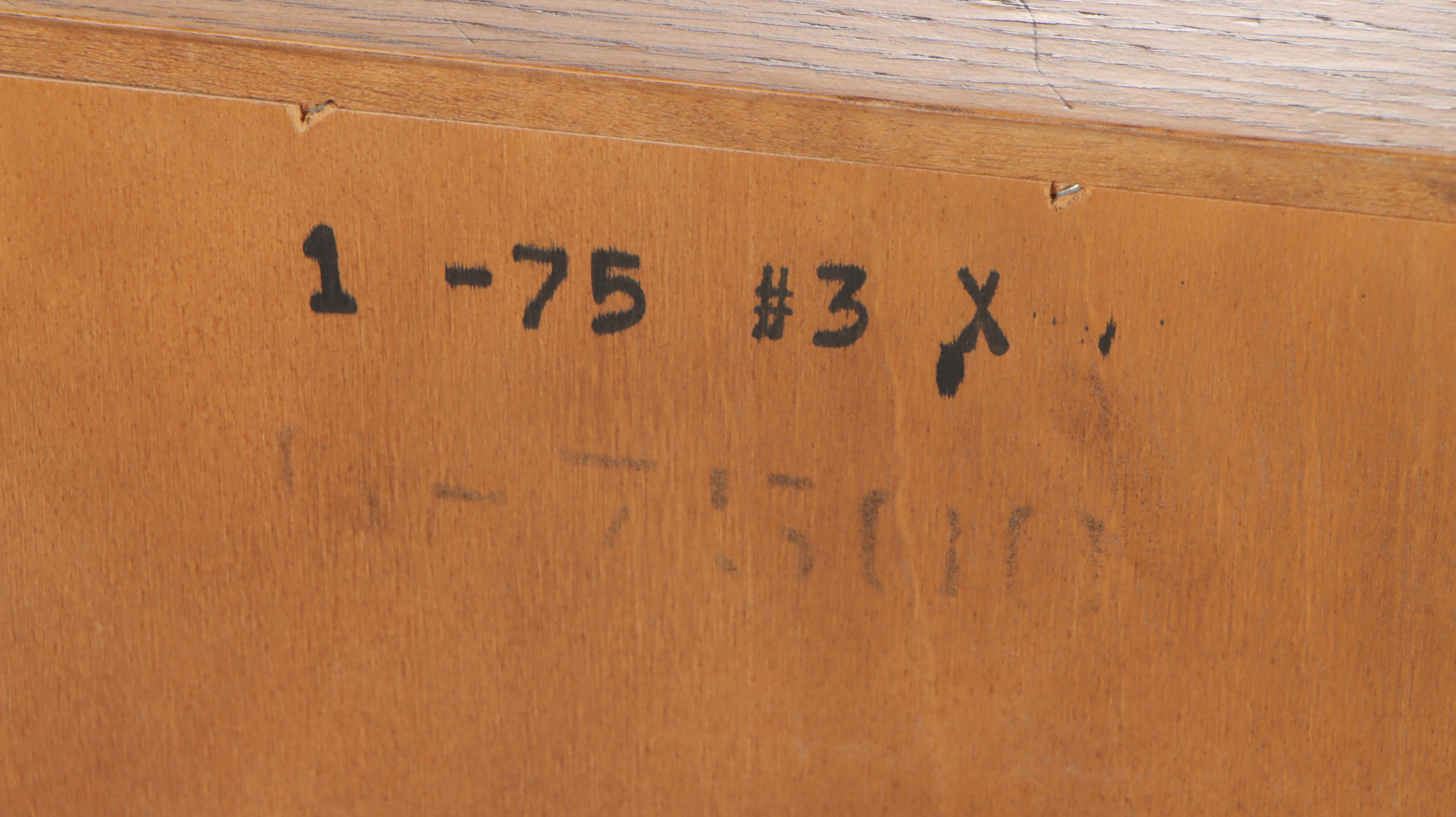 Pair of Henredon "Artefacts" Campaign Style Oak Nightstands, circa 1970