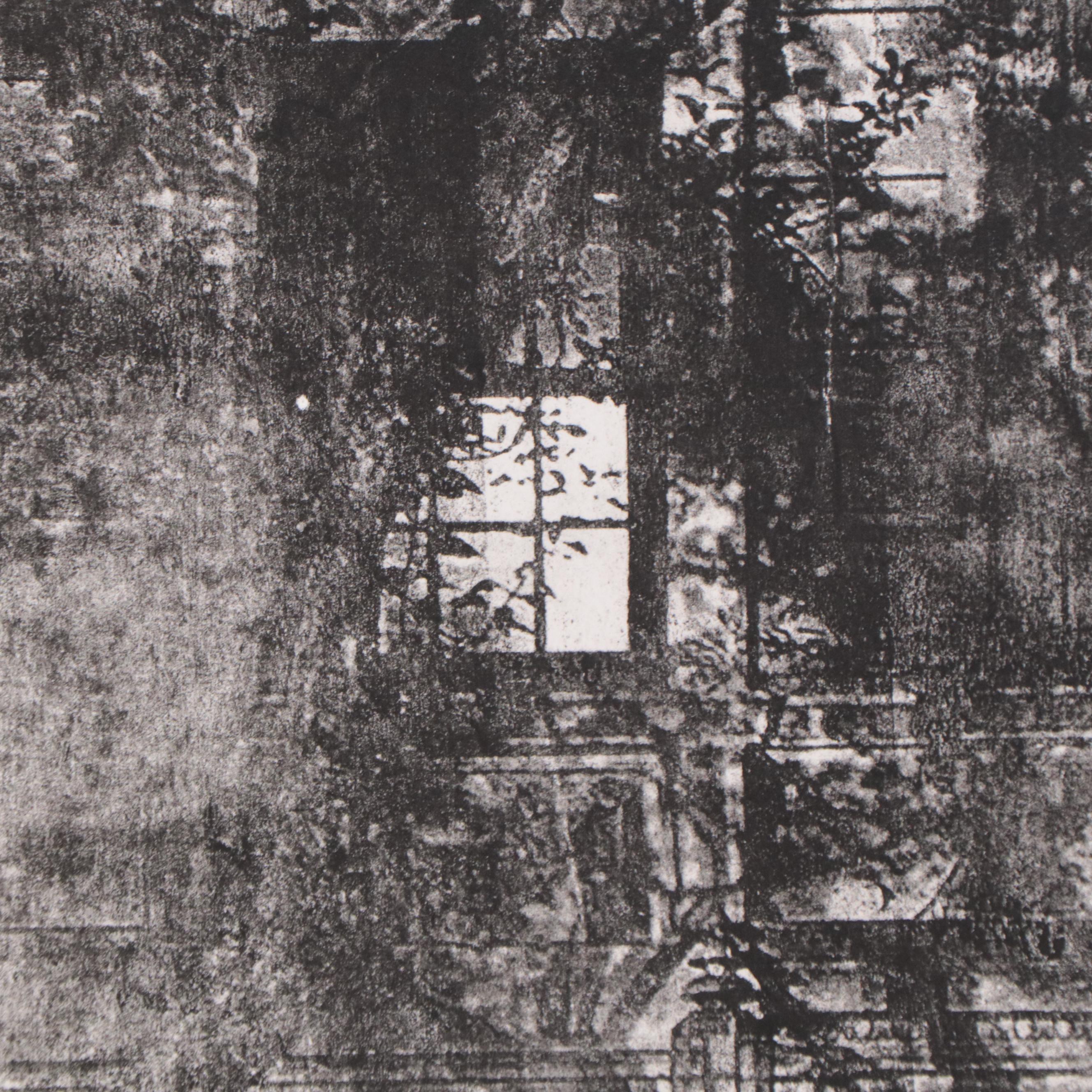 Julie Cowan Lithograph Monoprint "Family Enters First"