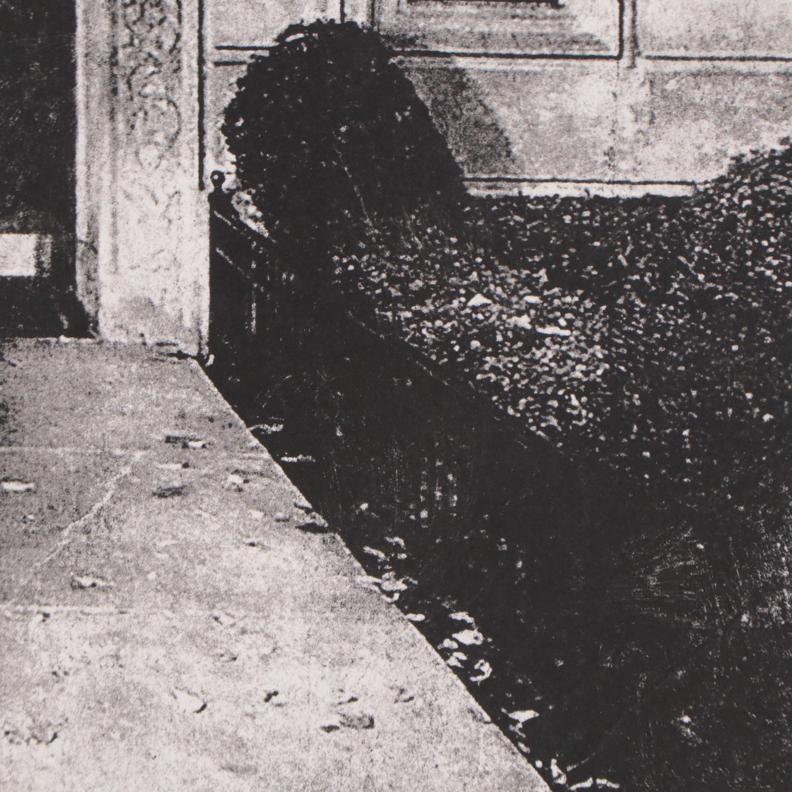 Julie Cowan Lithograph Monoprint "Family Enters First"