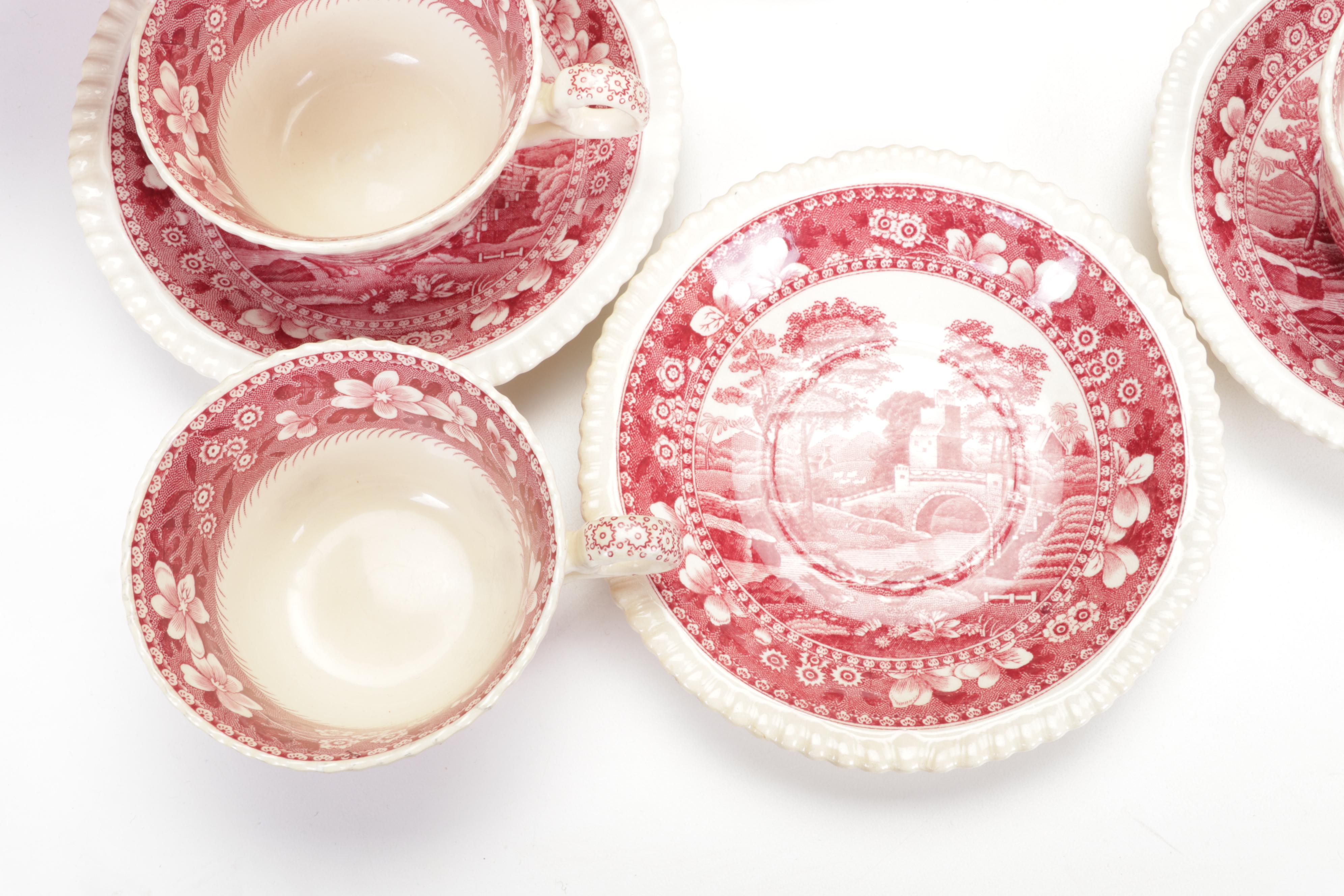 Copeland Spode "Tower Pink" Ironstone Dinnerware, 1954-2007