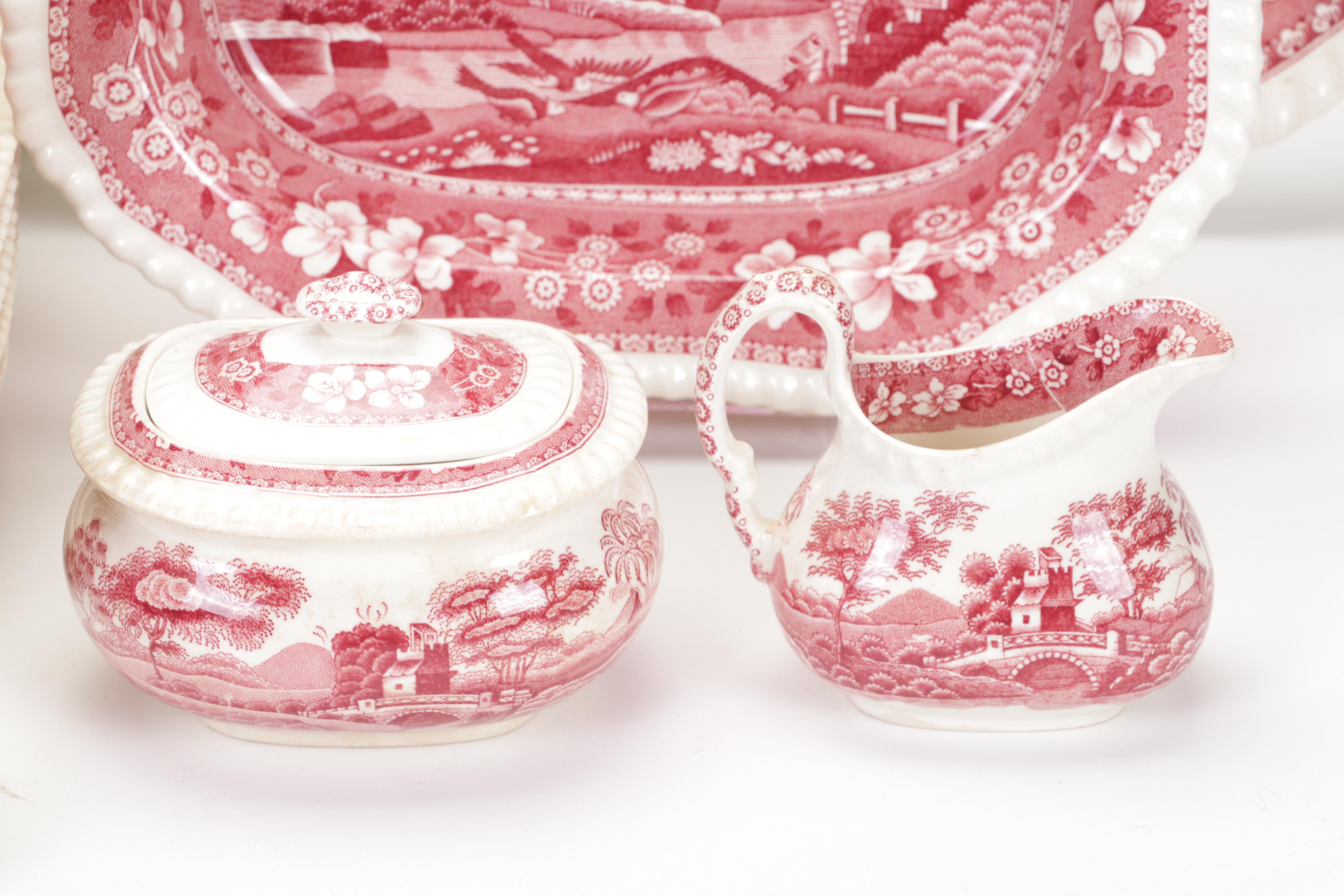 Copeland Spode "Tower Pink" Ironstone Dinnerware, 1954-2007