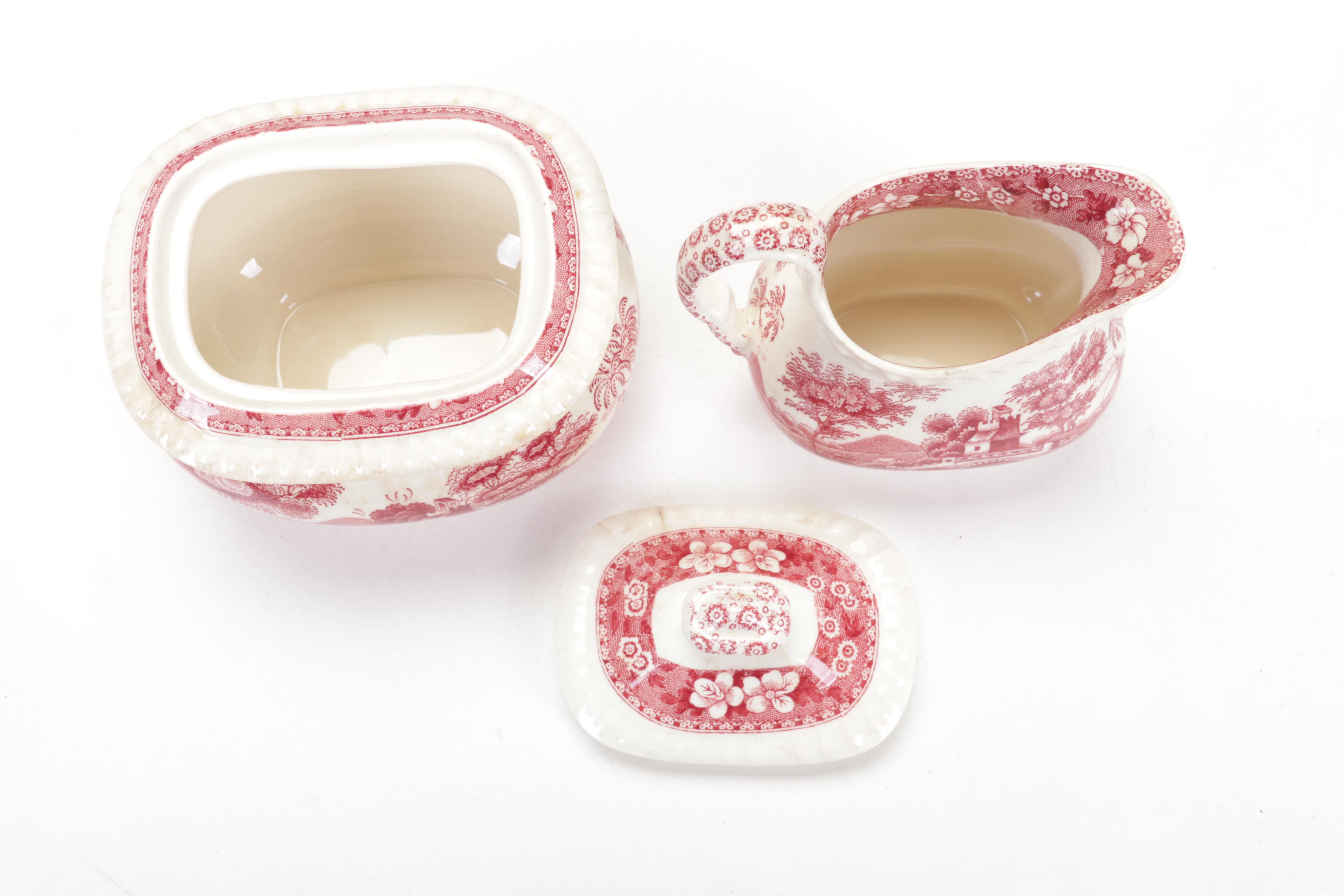 Copeland Spode "Tower Pink" Ironstone Dinnerware, 1954-2007
