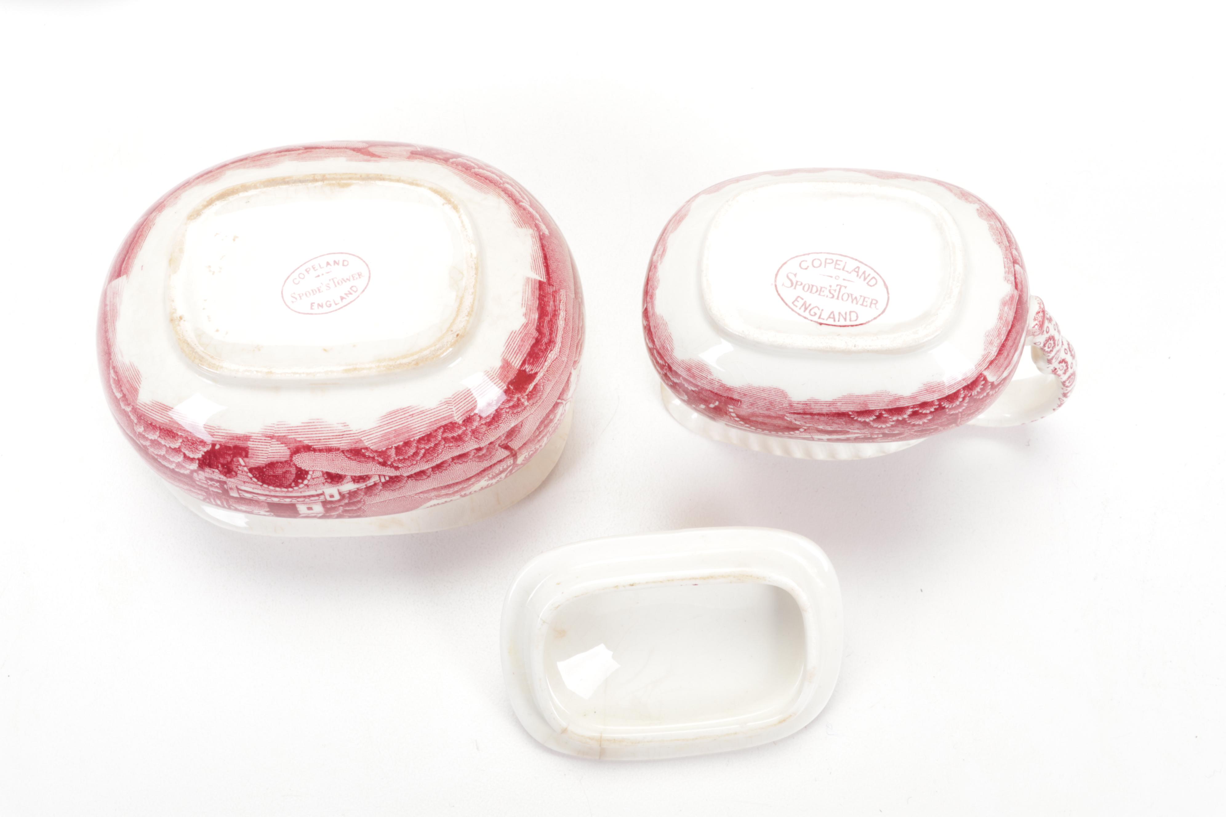 Copeland Spode "Tower Pink" Ironstone Dinnerware, 1954-2007