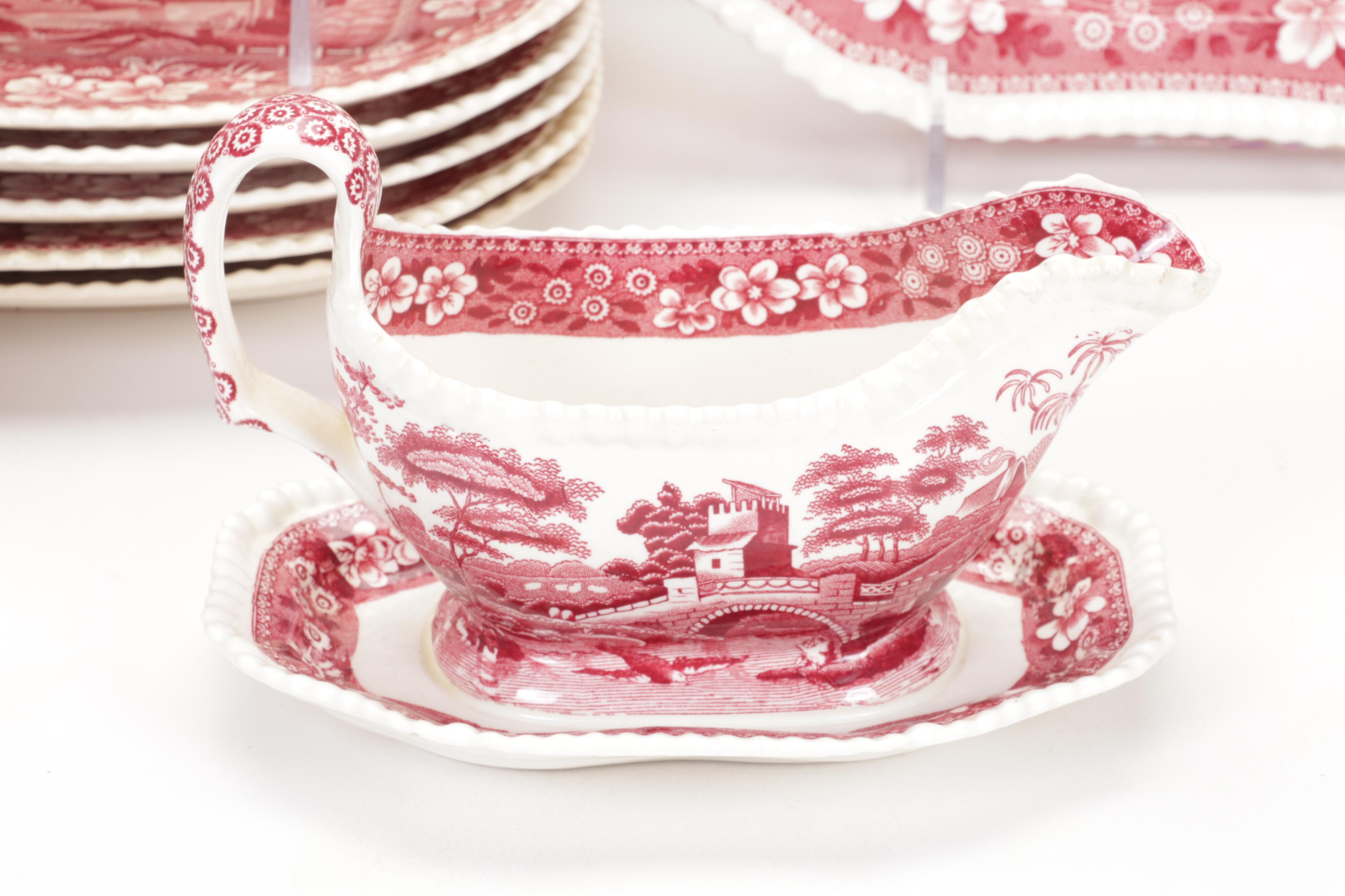 Copeland Spode "Tower Pink" Ironstone Dinnerware, 1954-2007