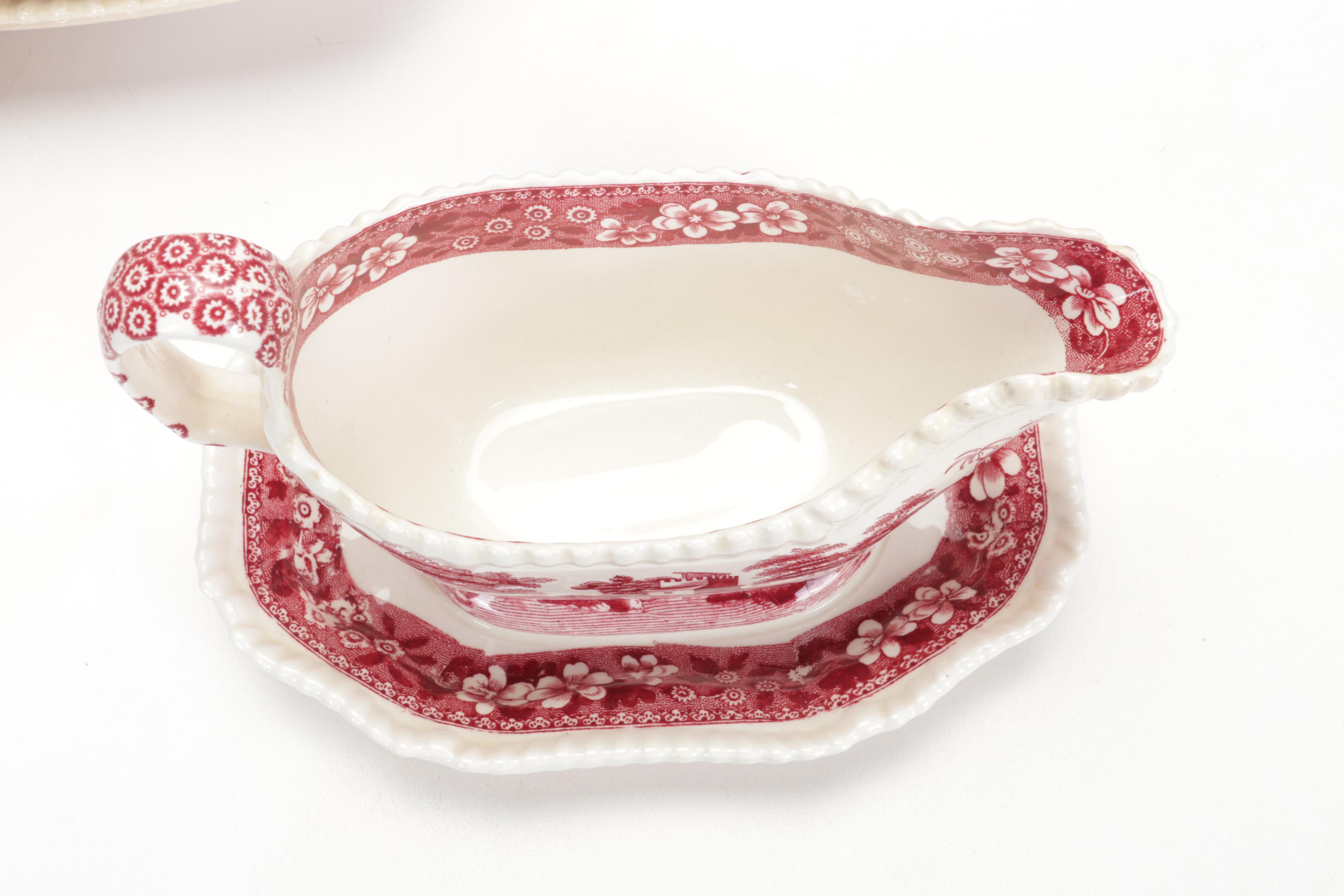 Copeland Spode "Tower Pink" Ironstone Dinnerware, 1954-2007