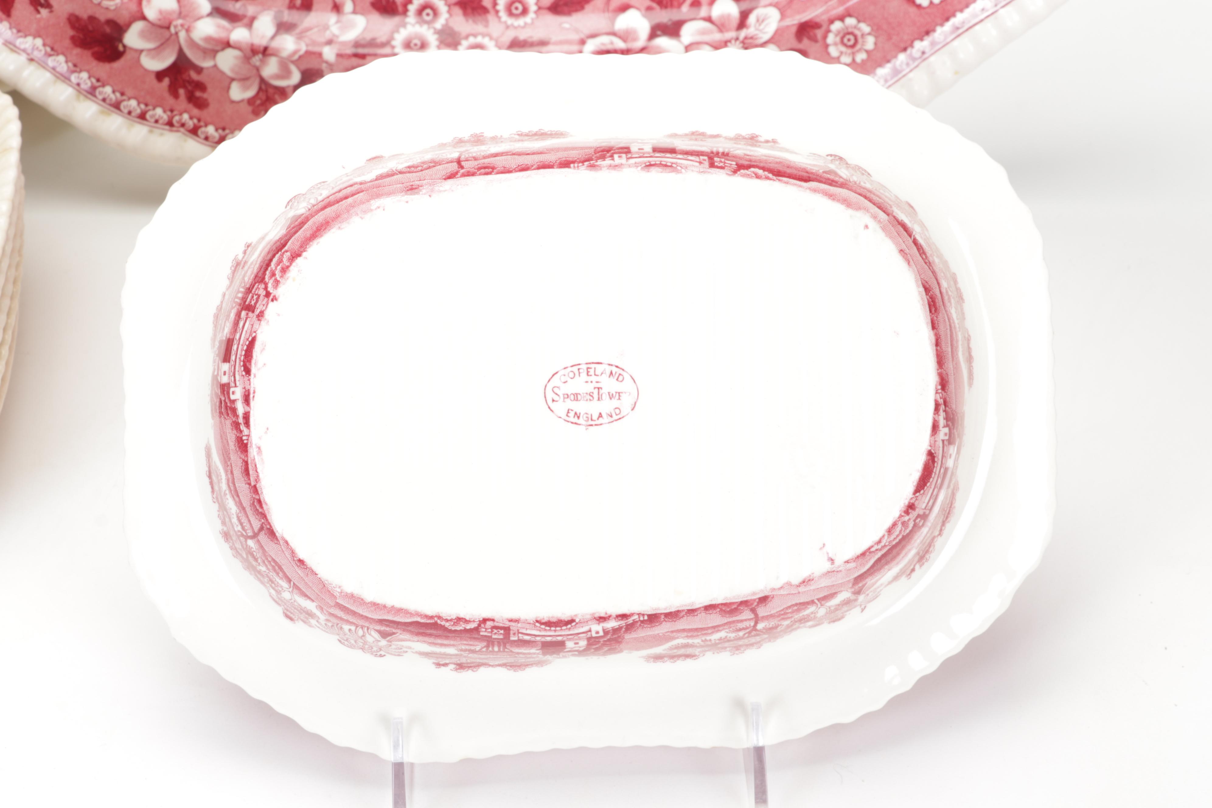 Copeland Spode "Tower Pink" Ironstone Dinnerware, 1954-2007