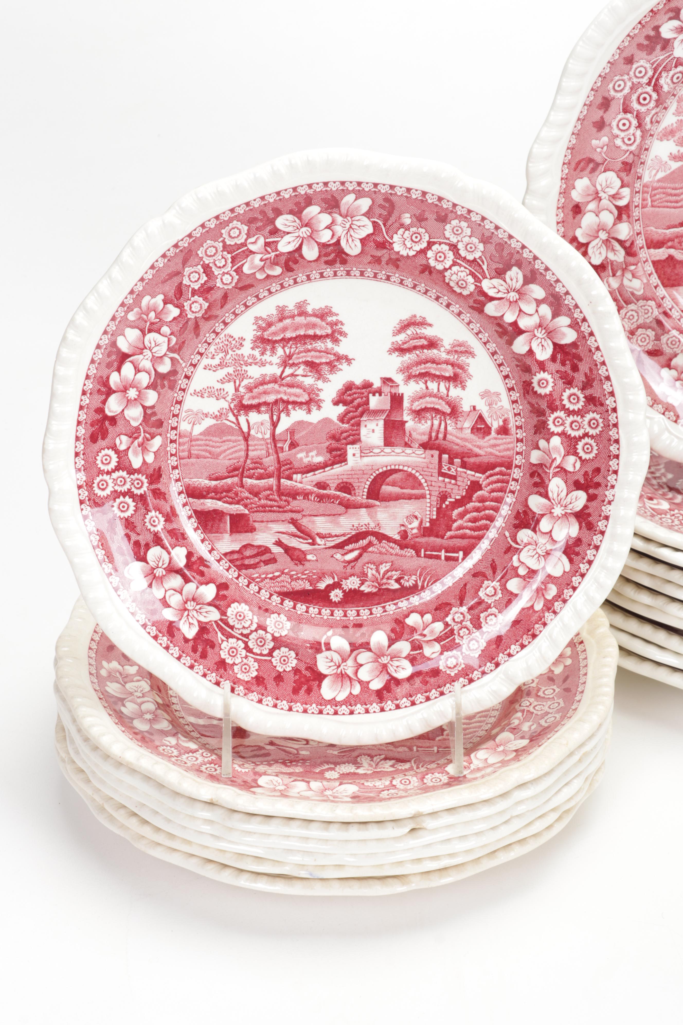 Copeland Spode "Tower Pink" Ironstone Dinnerware, 1954-2007