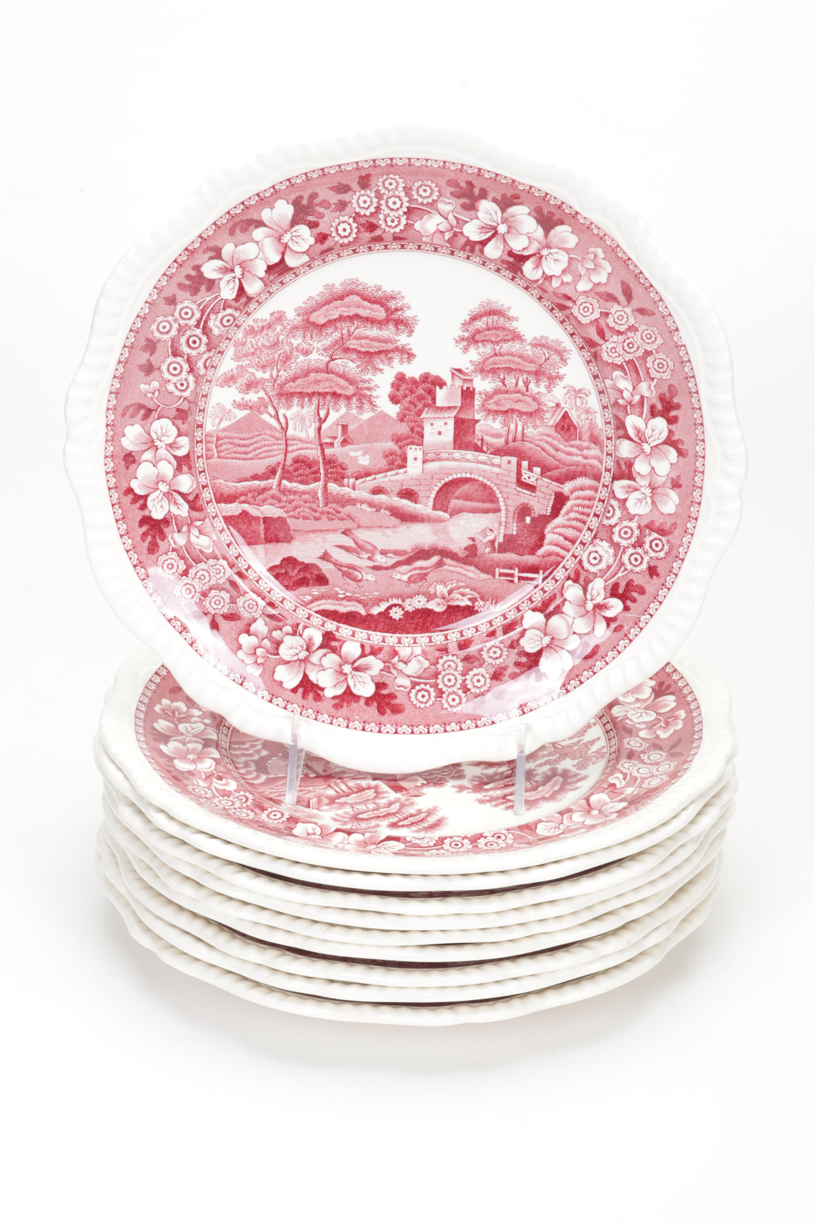 Copeland Spode "Tower Pink" Ironstone Dinnerware, 1954-2007