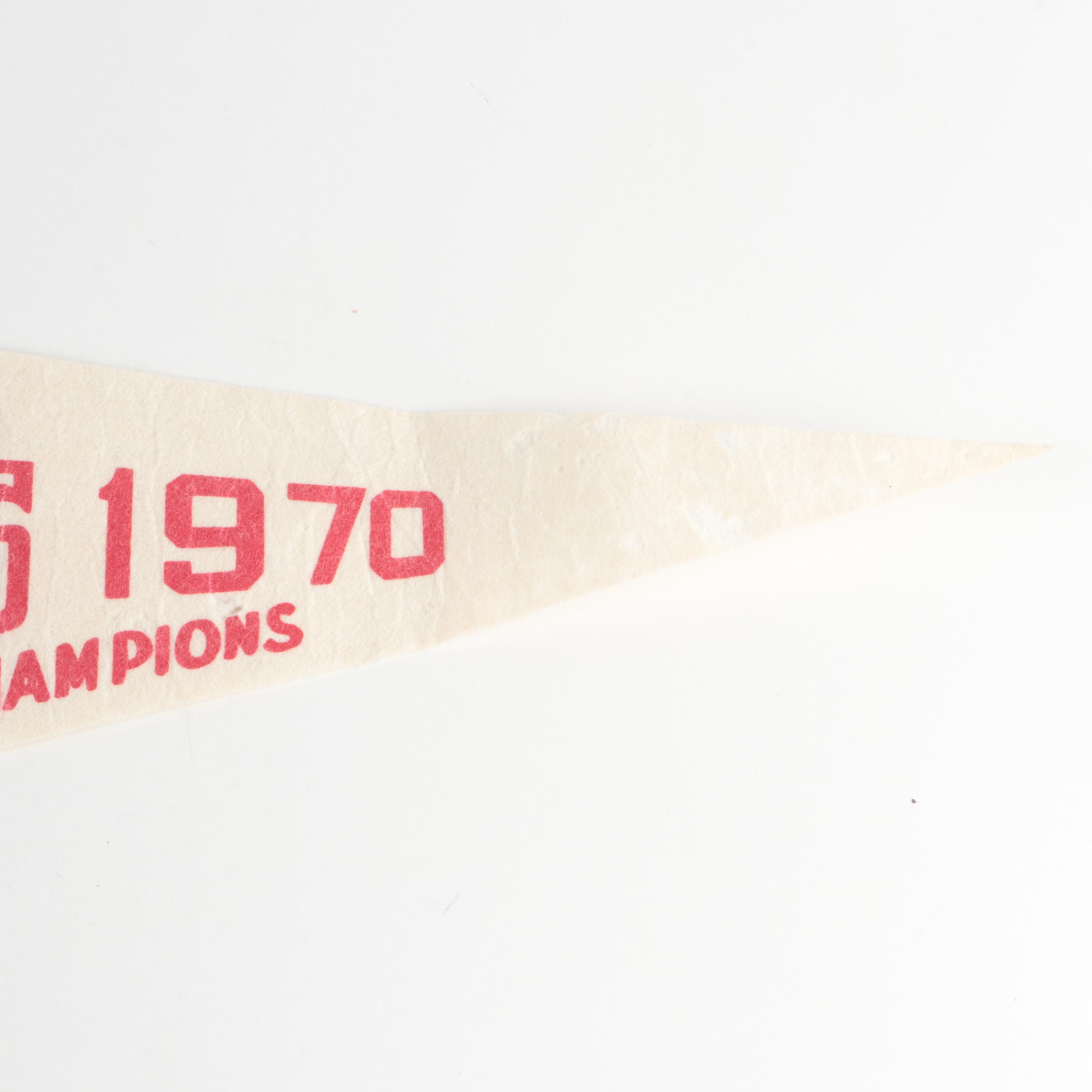 1970 Cincinnati Reds MLB World Series and National League Champions Pennant